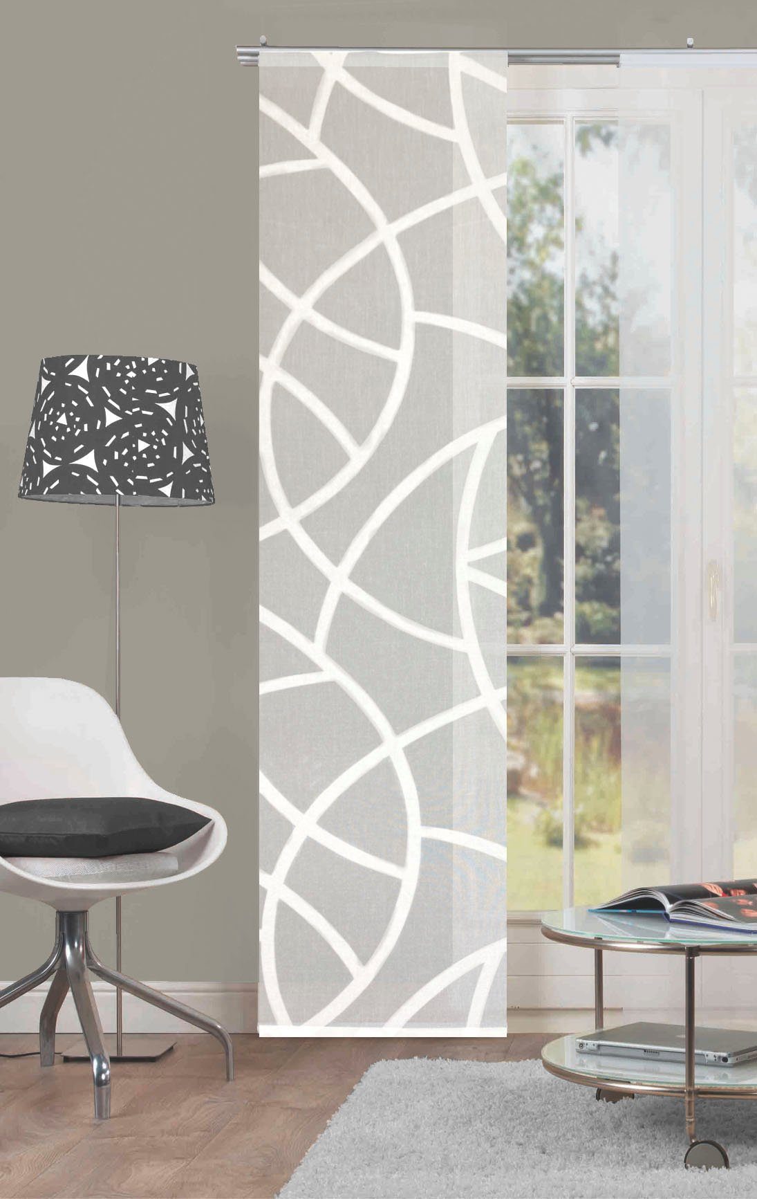 HOME WOHNIDEEN Schiebegardine "CASSÉ" Paneelwagen 1 Stk. tlg. Dekostoff, mi günstig online kaufen