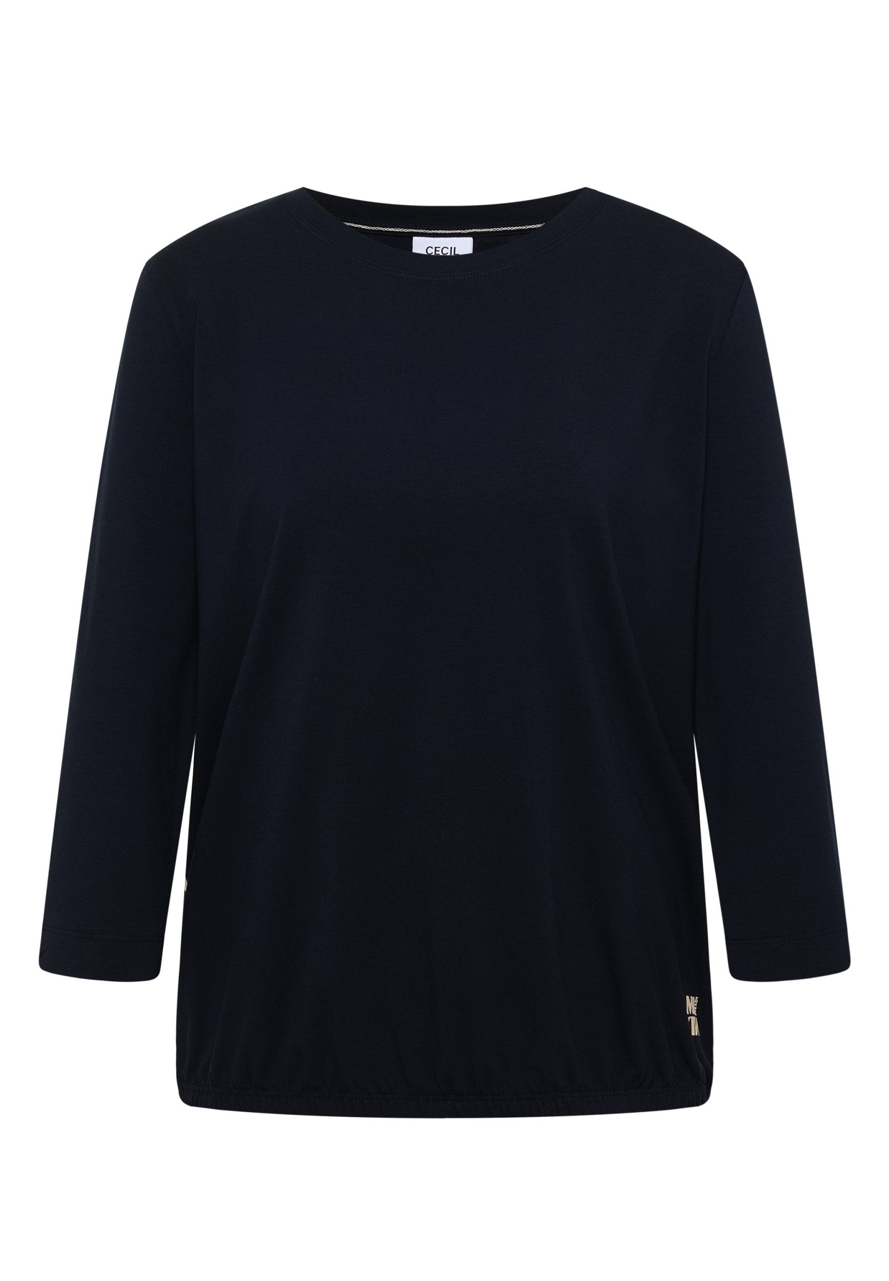 CECIL Langarmshirt Solid Piping T-Shirt günstig online kaufen