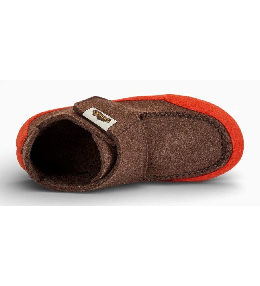 Gumbies Quokka Pantoffel chocolatebraun/orange - 1 Paar Hausschuh