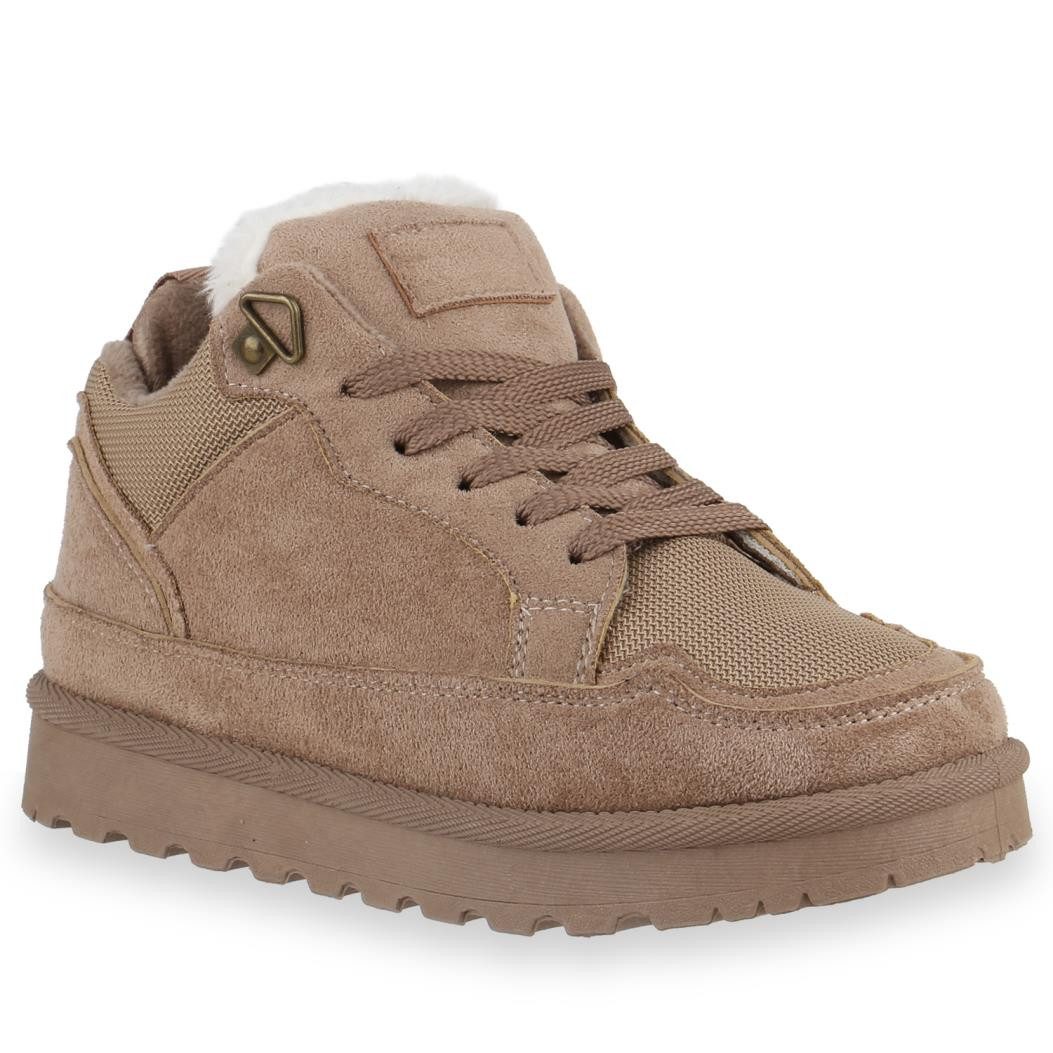 VAN HILL 841868 Sneaker Damen Warm Gefütterte Sneaker Low Bequeme Profil-So günstig online kaufen