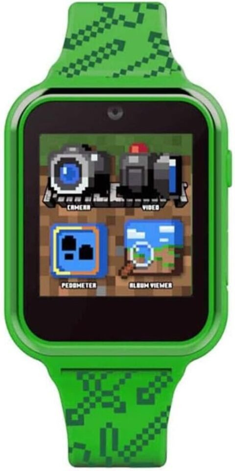 Minecraft MIN4045ARG Smartwatch (2,5 cm, sim-karte), KINDER SMARTWATCH MIT SPIELEN FITNESS