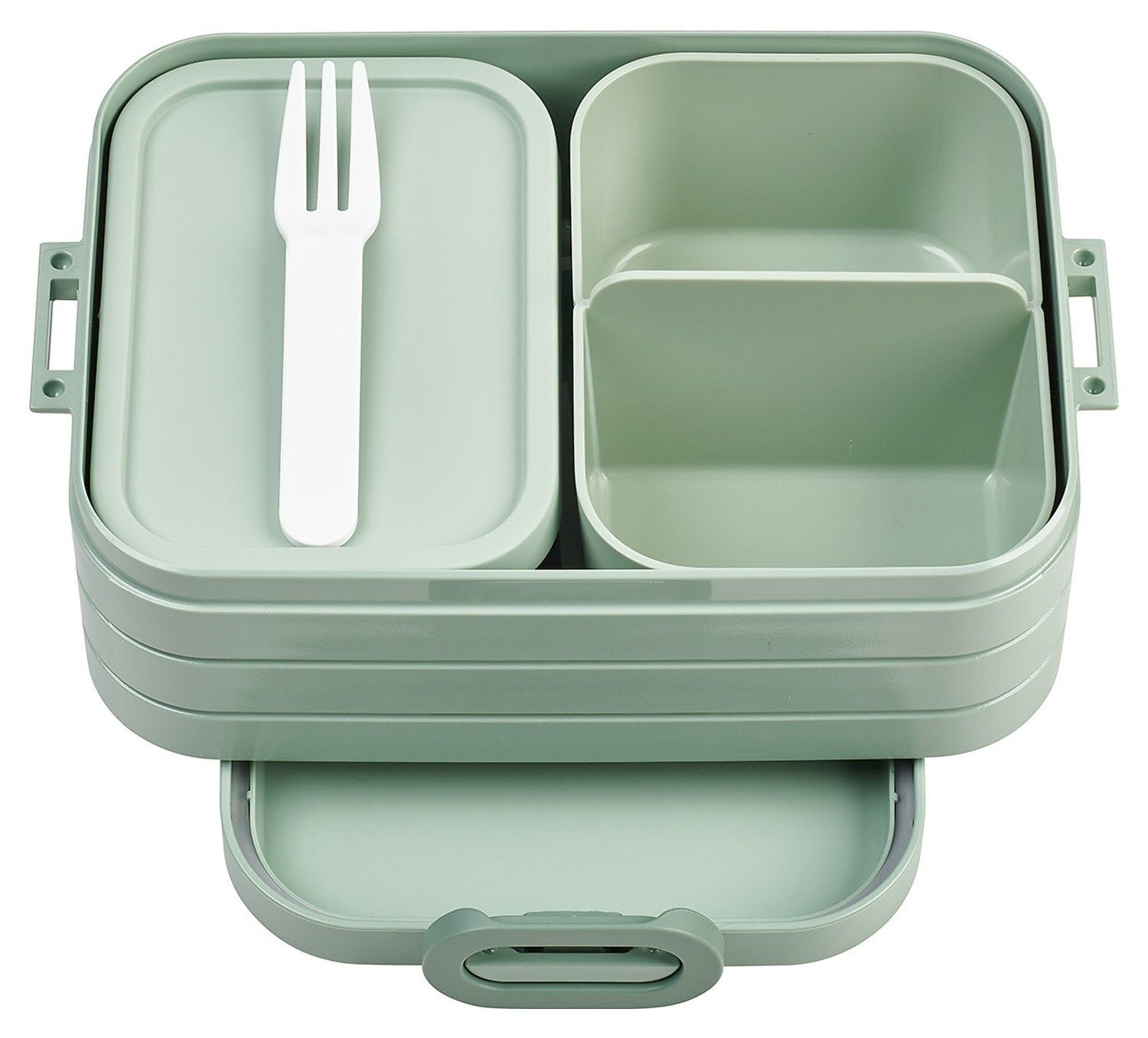 Mepal Aufbewahrungsschüssel Midi Bento-Lunchbox ELLIPSE, Grün, B 18,5 cm, Kunststoff
