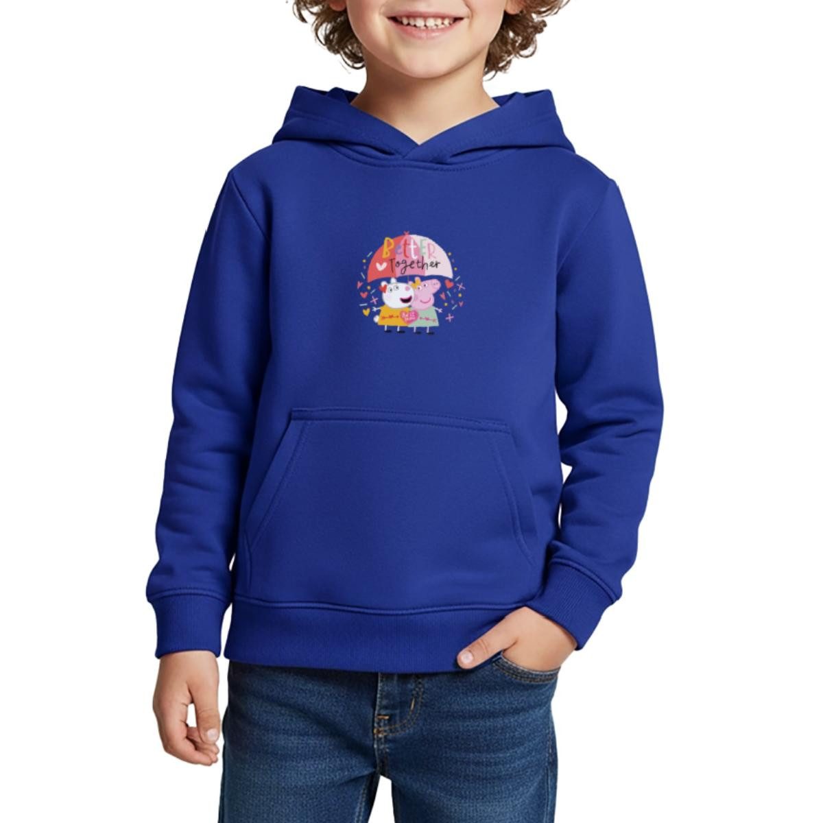 Hoodie Peppa Wutz Und Luzie Locke Better Together Kinder Premium Hoodie
