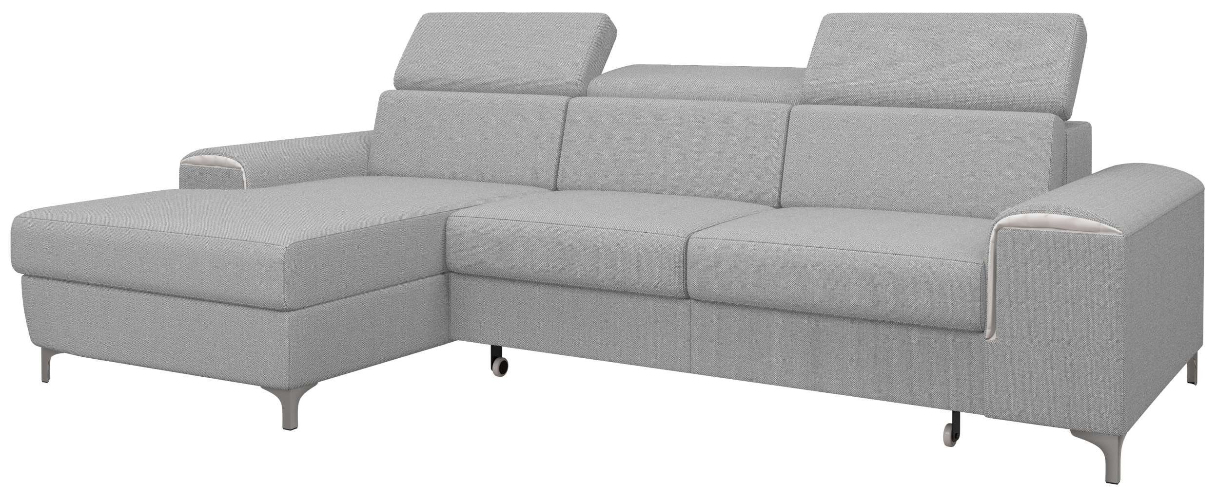 Stylefy Ecksofa Lino, L-Form, Sitzkomfort, inklusive im mit links stellbar, rechts frei Bettfunktion, und Bettkasten Raum Kopfteilverstellung bestellbar, mane Eckcouch, oder