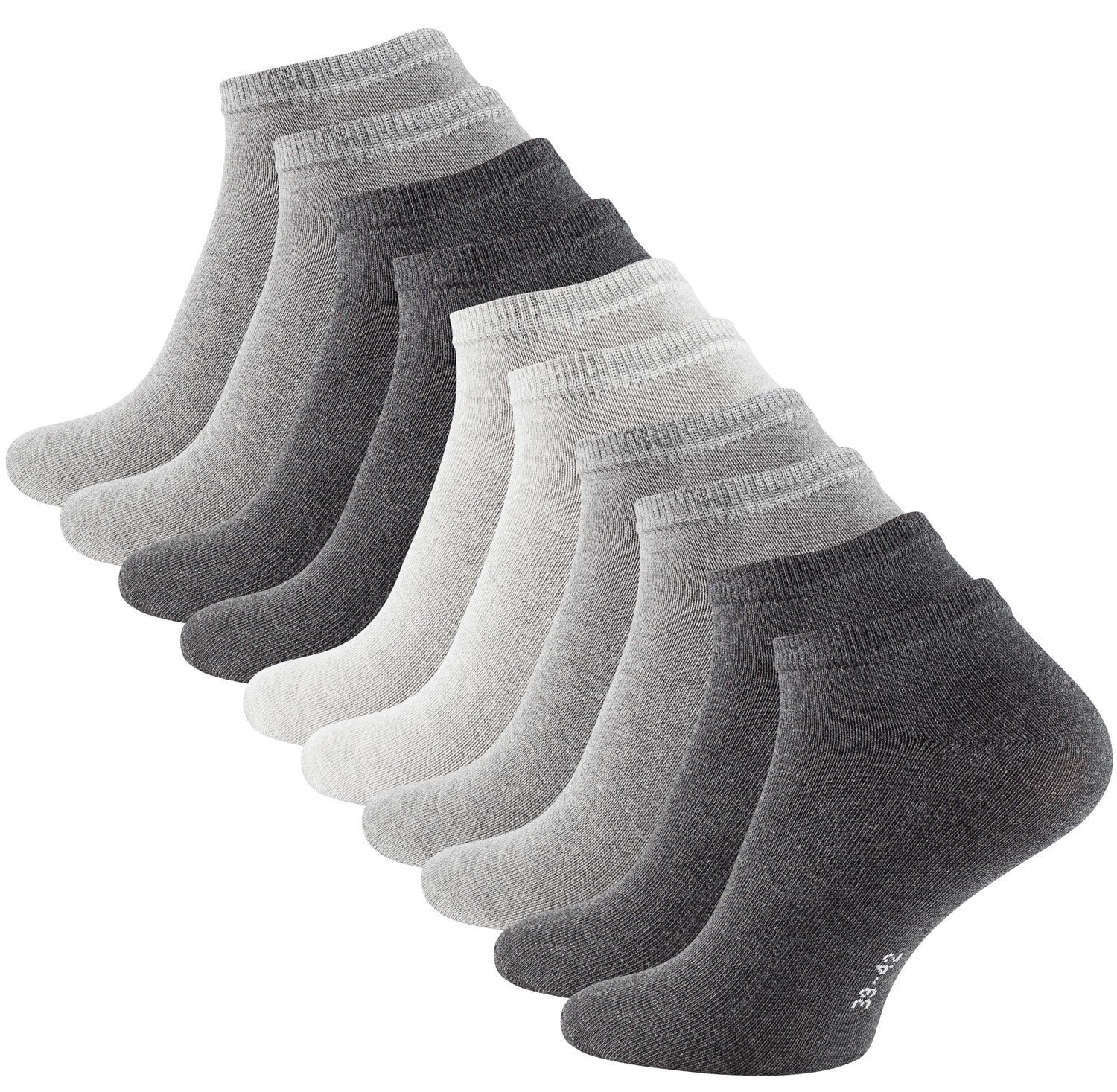 Stark Soul® Sneakersocken 10 Paar Sneaker-Socken, Baumwolle, Unisex günstig online kaufen