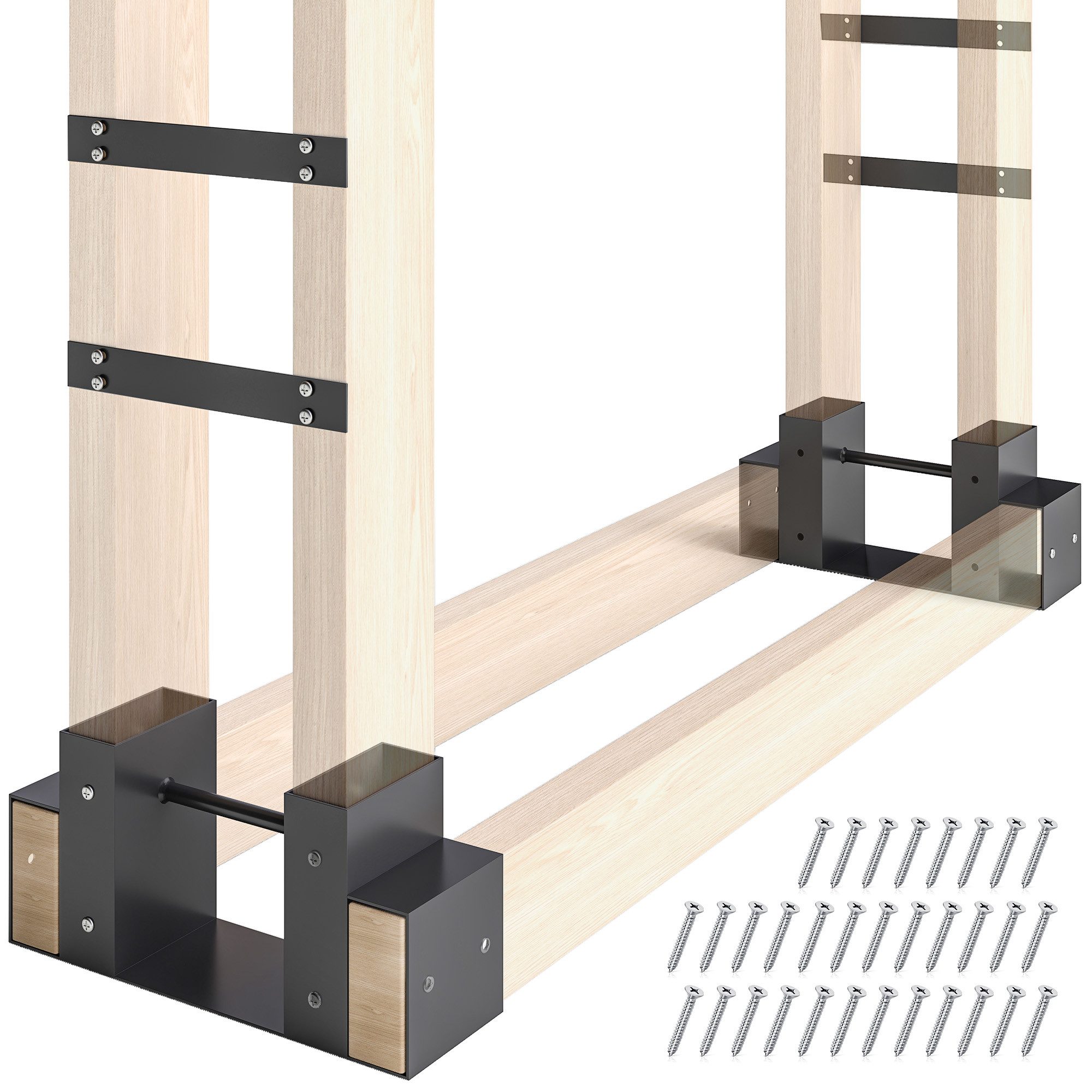 Outsunny Kaminholzregal Brennholzregal, BxTxH:33.5x10x15.5 cm, (100 günstig online kaufen