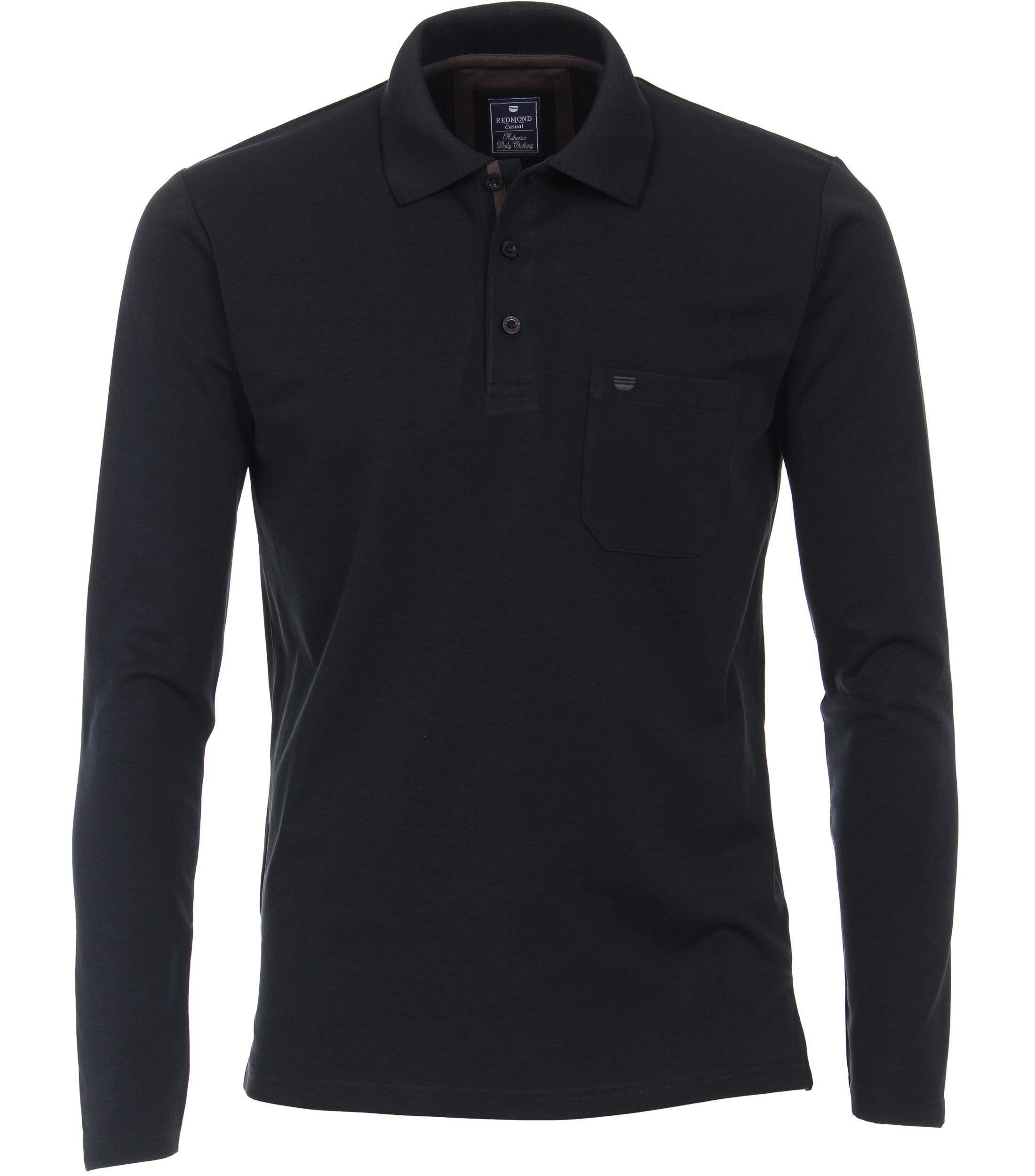 Redmond Poloshirt uni 90 schwarz