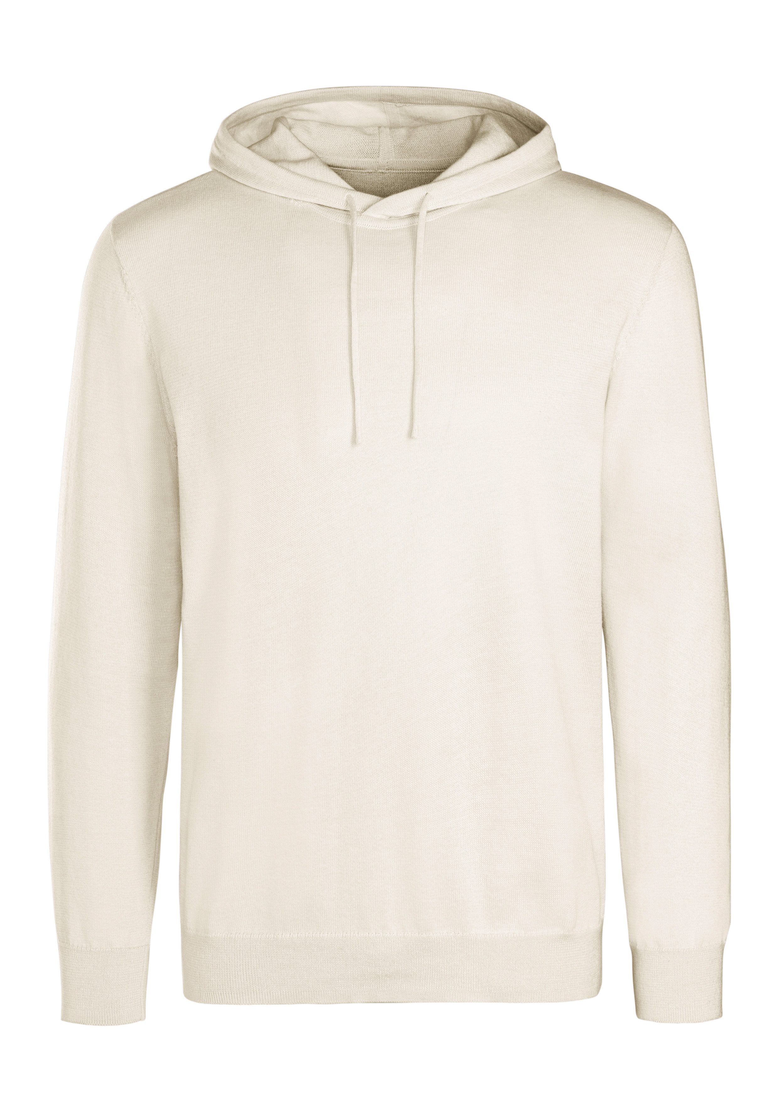 H.I.S Hoodie, Strickpullover mit Kapuze Feinstrick aus pflegeleichter Baumwollmischung