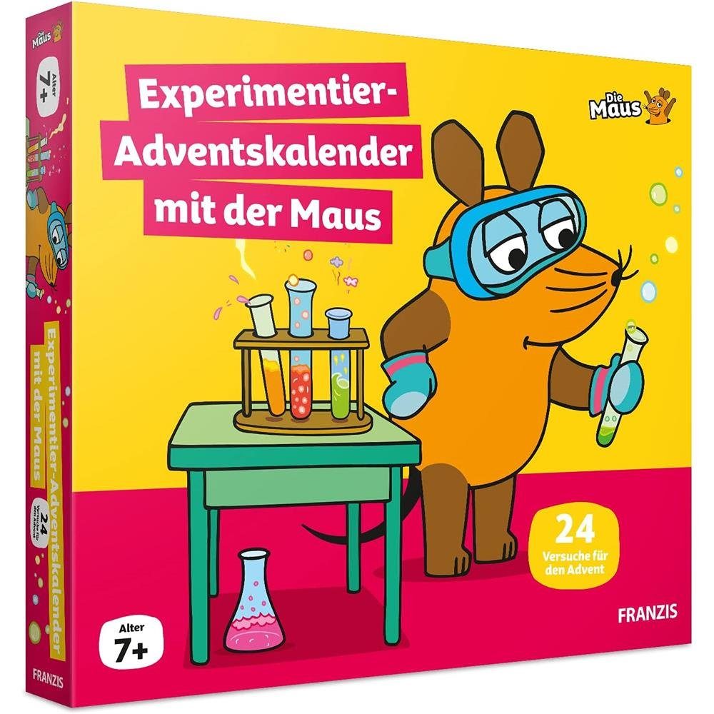 Franzis Adventskalender Experimente mit der Maus, mit Rätsel und Lernen, für Kinder ab 7 Jahren | Spielzeug-Adventskalender