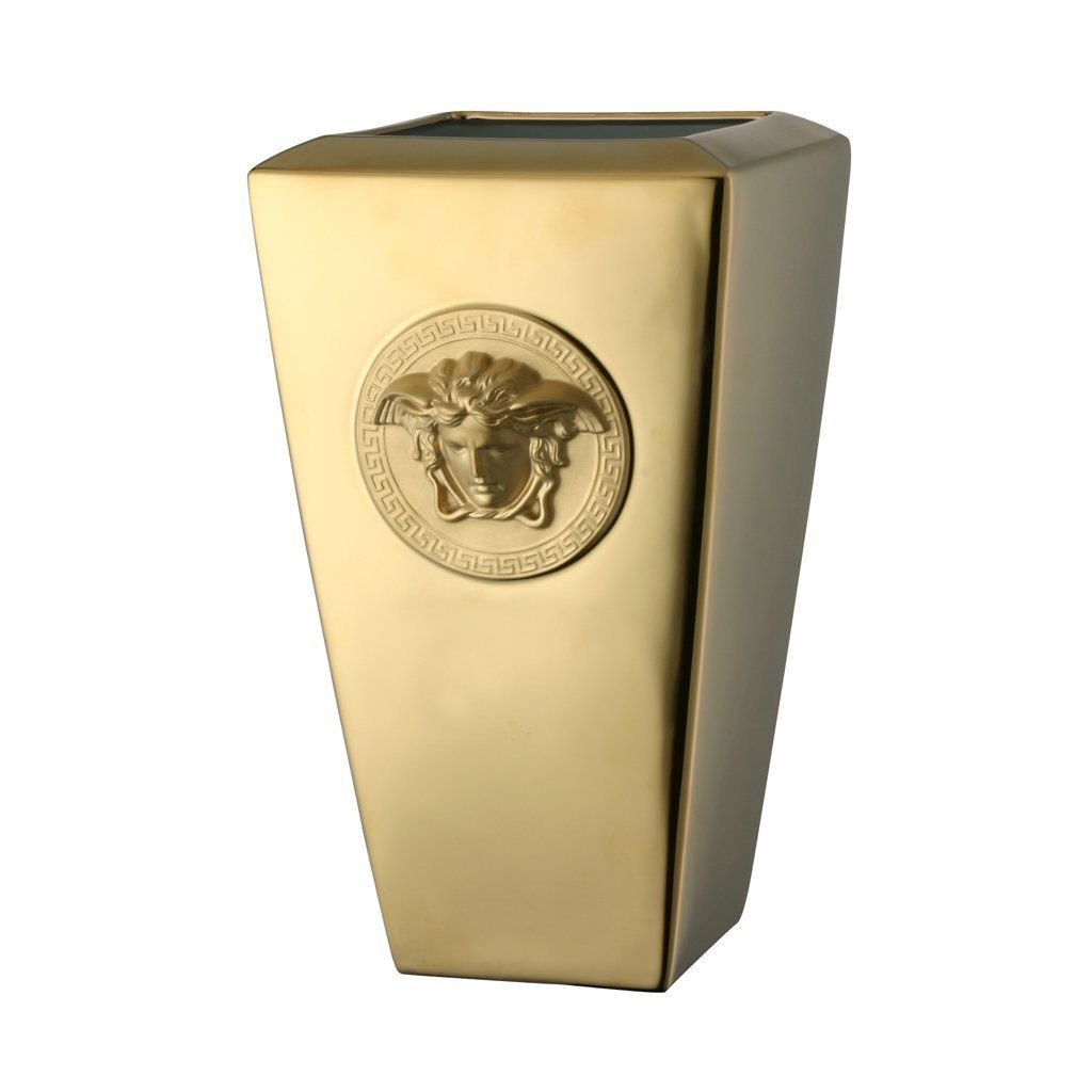 Rosenthal meets Versace Dekovase Versace Medusa gold Vase 32 cm (1 St)