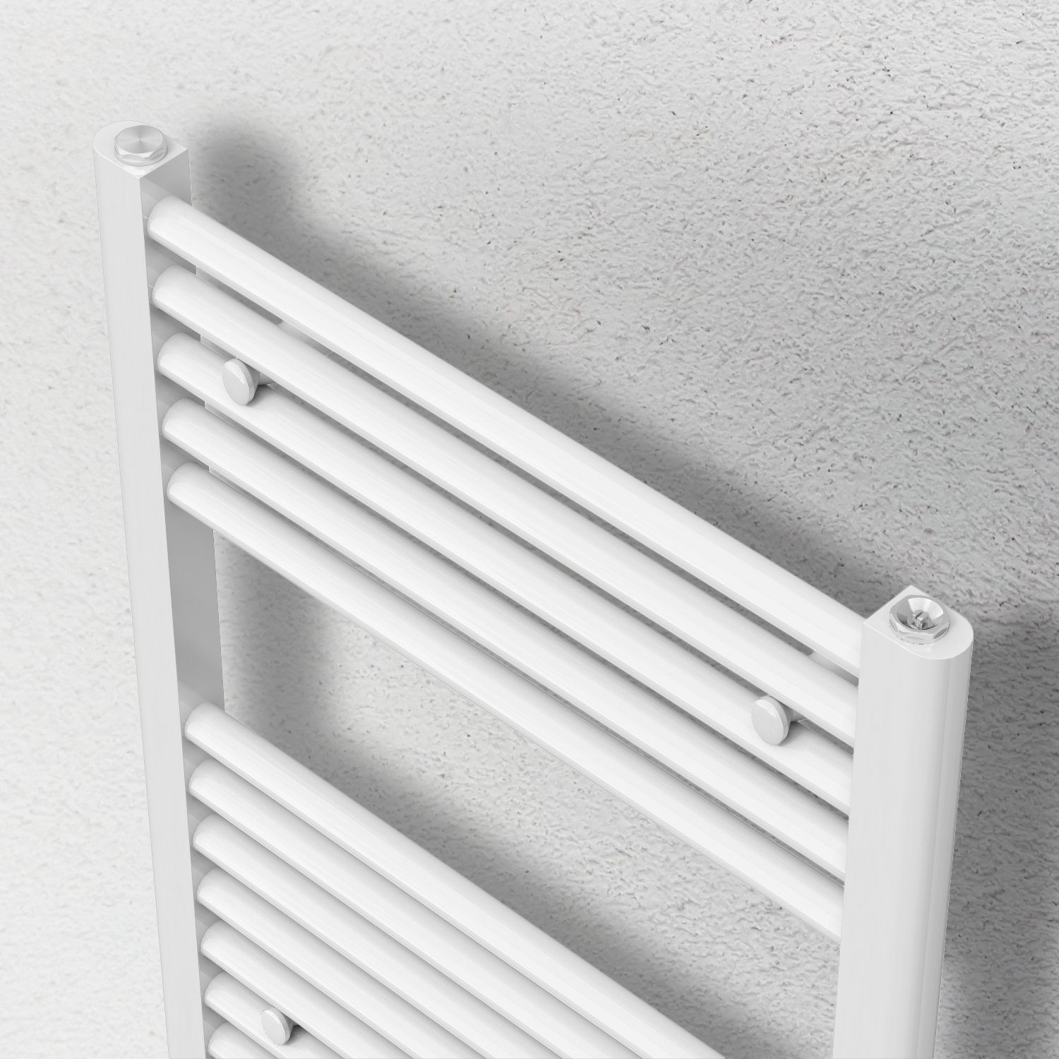 SONNI Badschnellheizer Badheizkörper Weiß Mittelanschluss Handtuchtrockner Vertikal Einlagig, heizkörper, badzimmer, SPCC-Stahl, Warmwasser, Handtuchwärmer