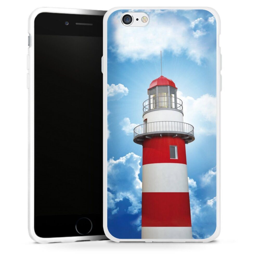 DeinDesign Handyhülle Leuchtturm Wolke Himmel Leuchtturm, Apple iPhone 6 Silikon Hülle Bumper Case Handy Schutzhülle