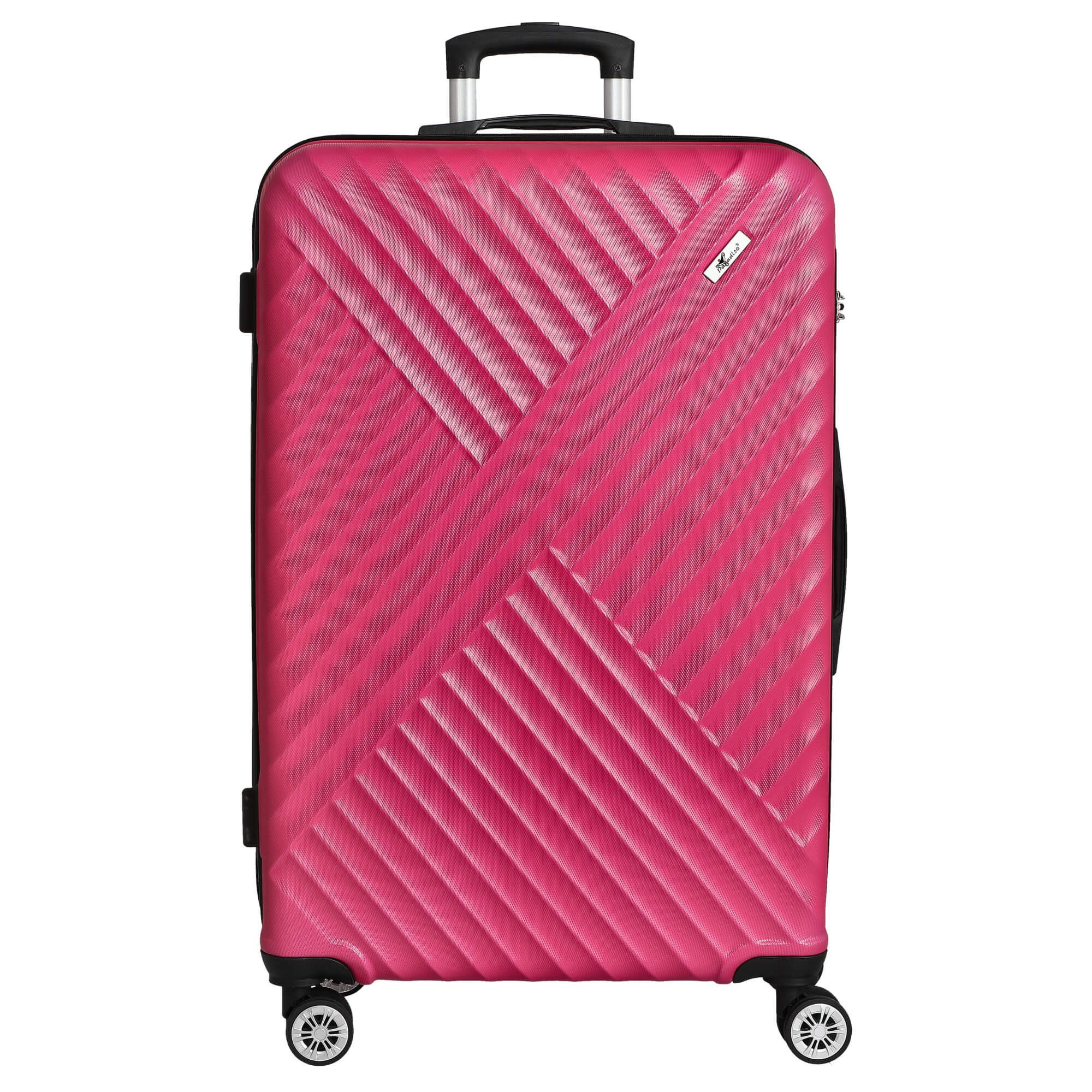 CHECK.IN® Koffer Kingston - 4-Rollen-Trolley 77 cm (pink), 4 Rollen Rollen günstig online kaufen