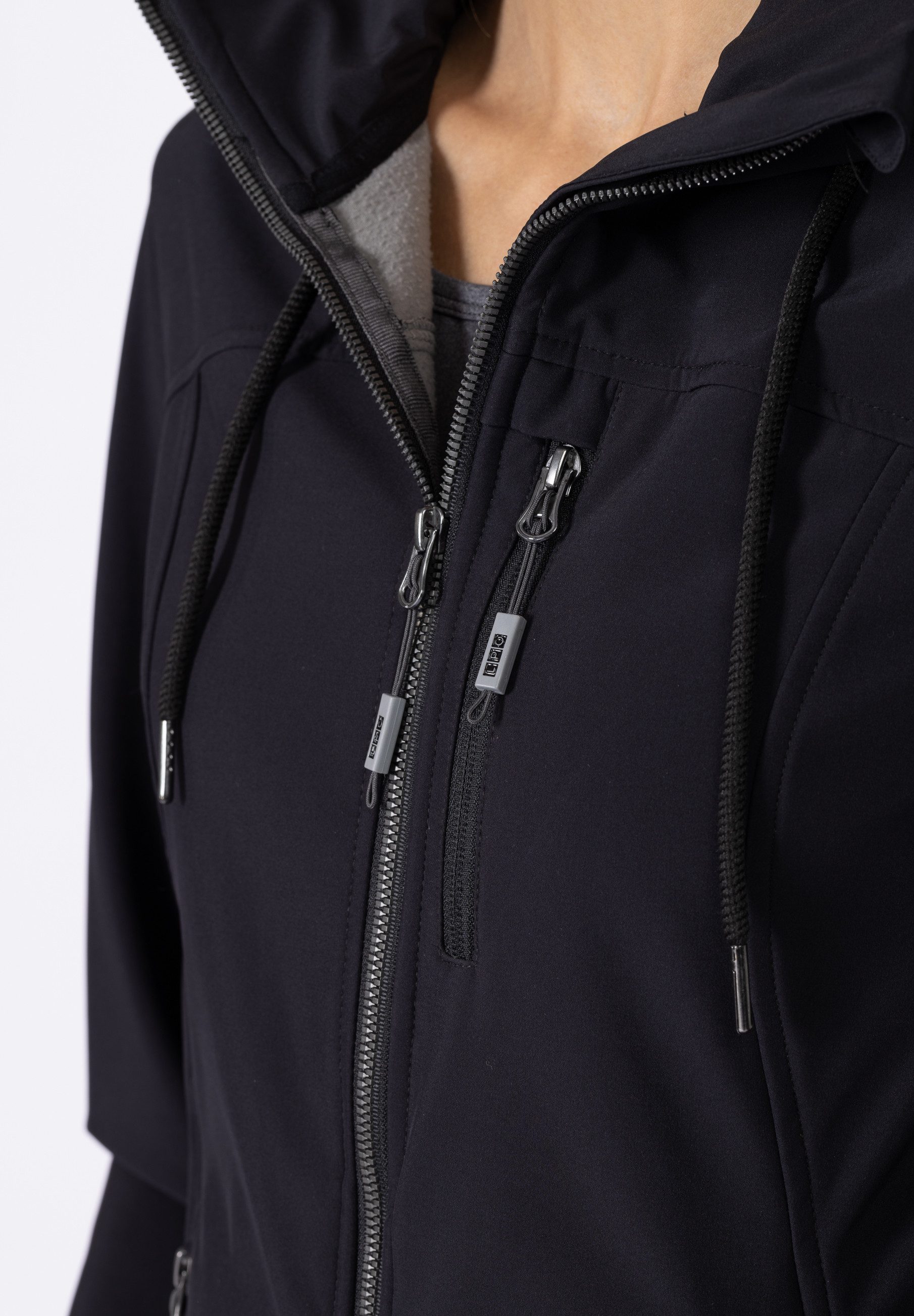 DEPROC Active Softshelljacke DECORAH PEAK V WOMEN mit abnehmbarer Kapuze