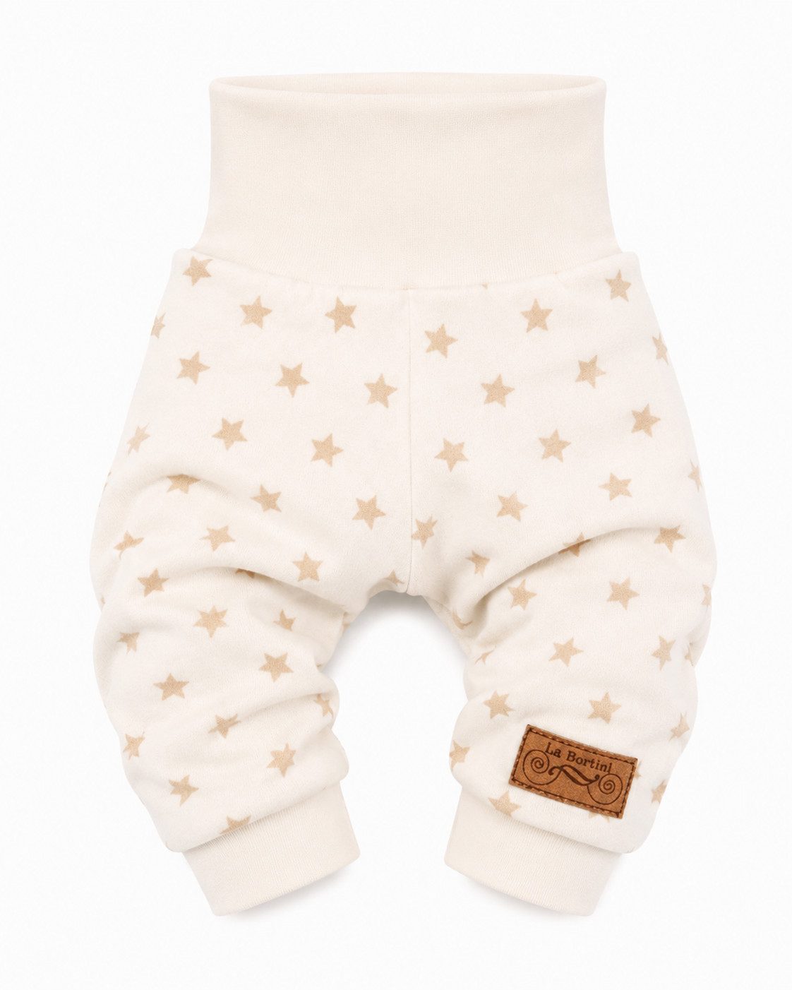 La Bortini Schlupfhose Baby Hose Mitwachshose für Neugeborene neutral (Erstlingshose mit weichem Bund, für Jungen und Mädchen)