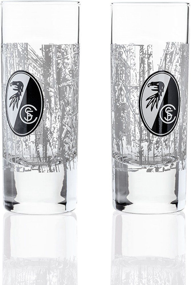 SC Freiburg Glas Schnapsglas 2er Set 'Münster'