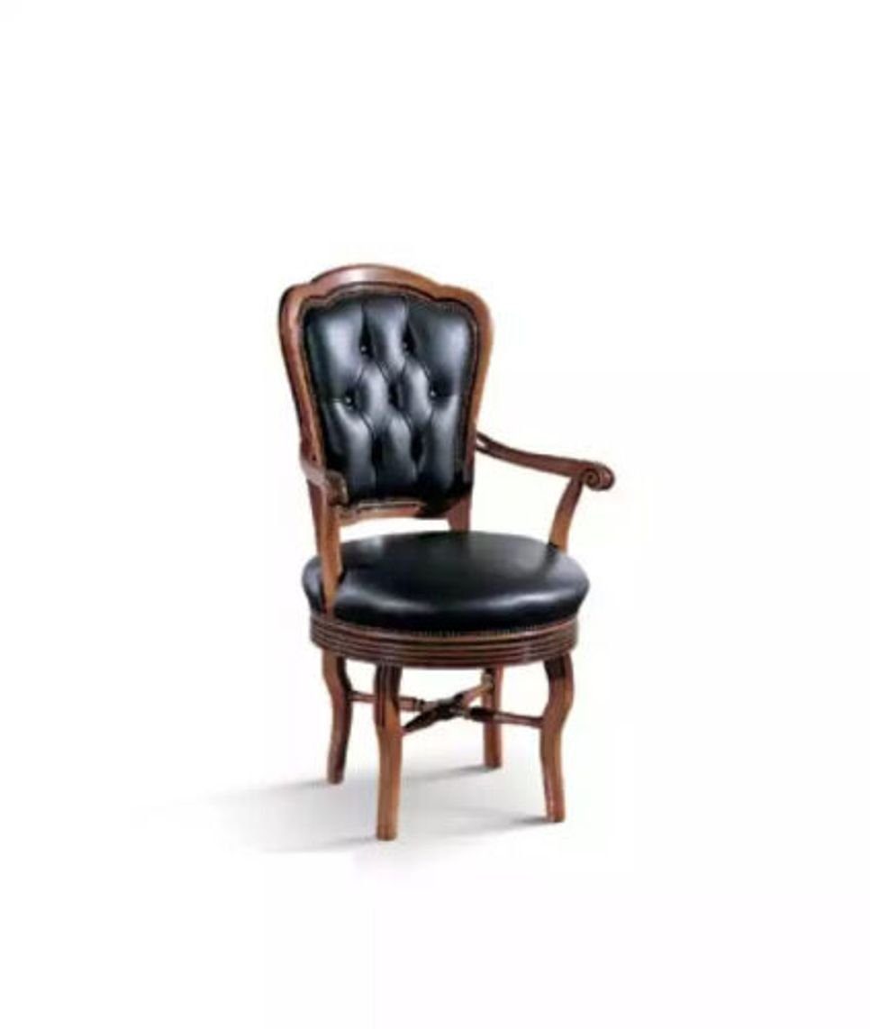 JVmoebel Stuhl Schwarz Bürostuhl Design Sessel Stuhl Italienische Möbel (1 St), Made in Italy