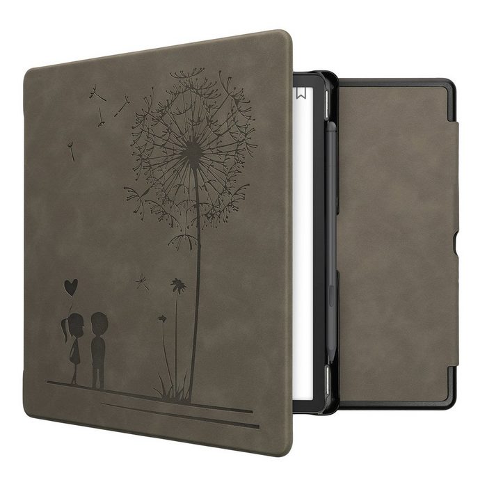 kwmobile E-Reader-Hülle Hülle für Amazon Kindle Scribe Kunstleder eReader Schutzhülle Cover Case - - Pusteblume Love Design