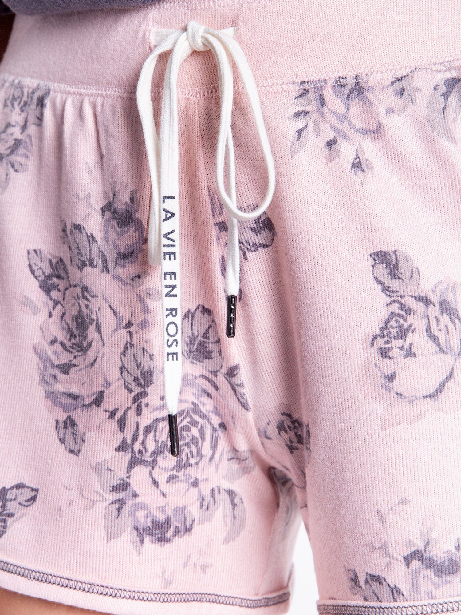 Rose Pyjamashorts en PJ Vie Salvage La pink