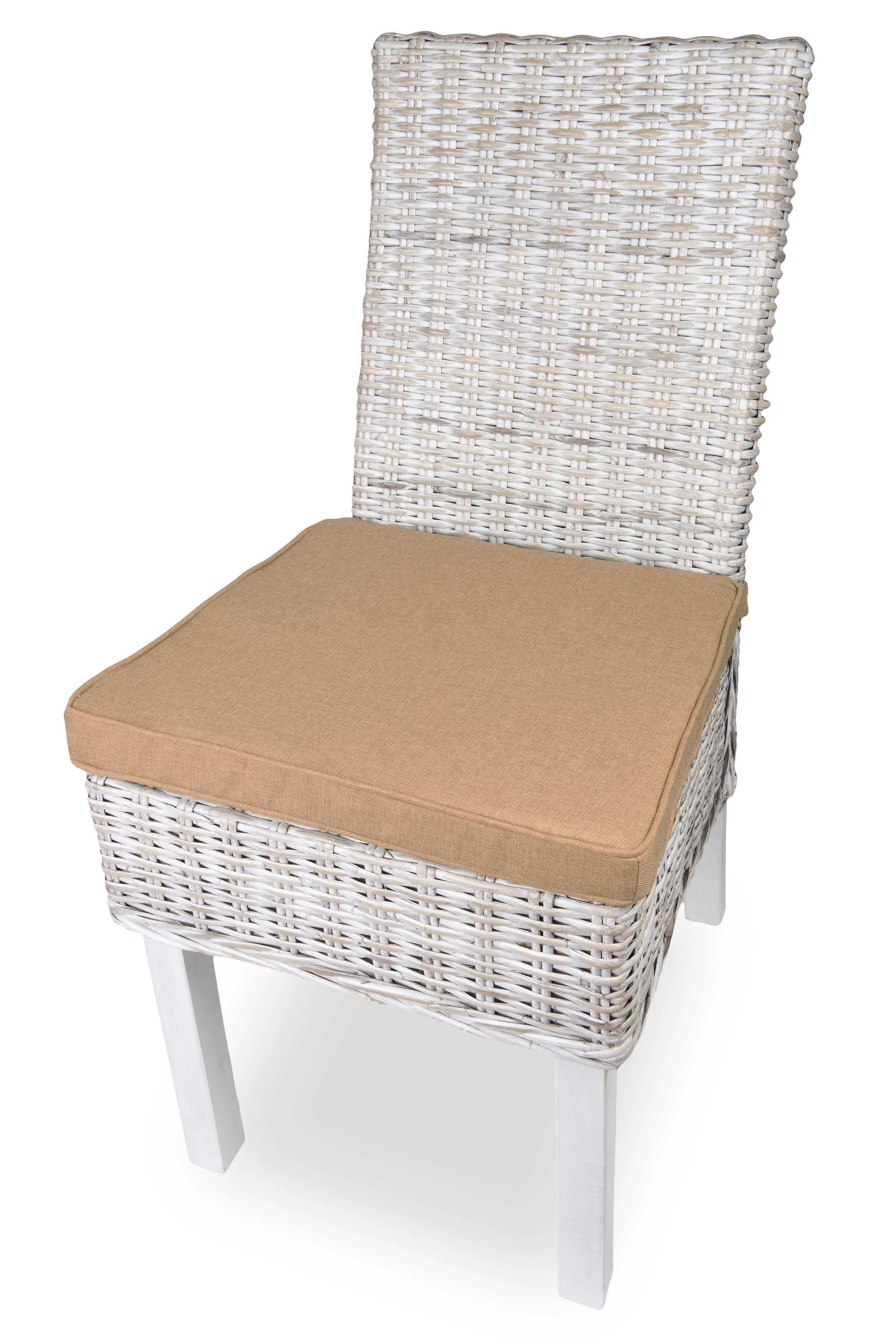 sunnypillow Stuhlkissen 4er Set Stuhlkissen 40 x 45 x 5cm