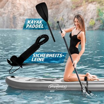 Physionics SUP-Board Stand Up Paddle Board Aufblasbares SUP Board 320cm