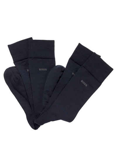 BOSS Socken 2P RS Uni WO (Packung, 2er Pack) mit eingesticktem Markenlogo