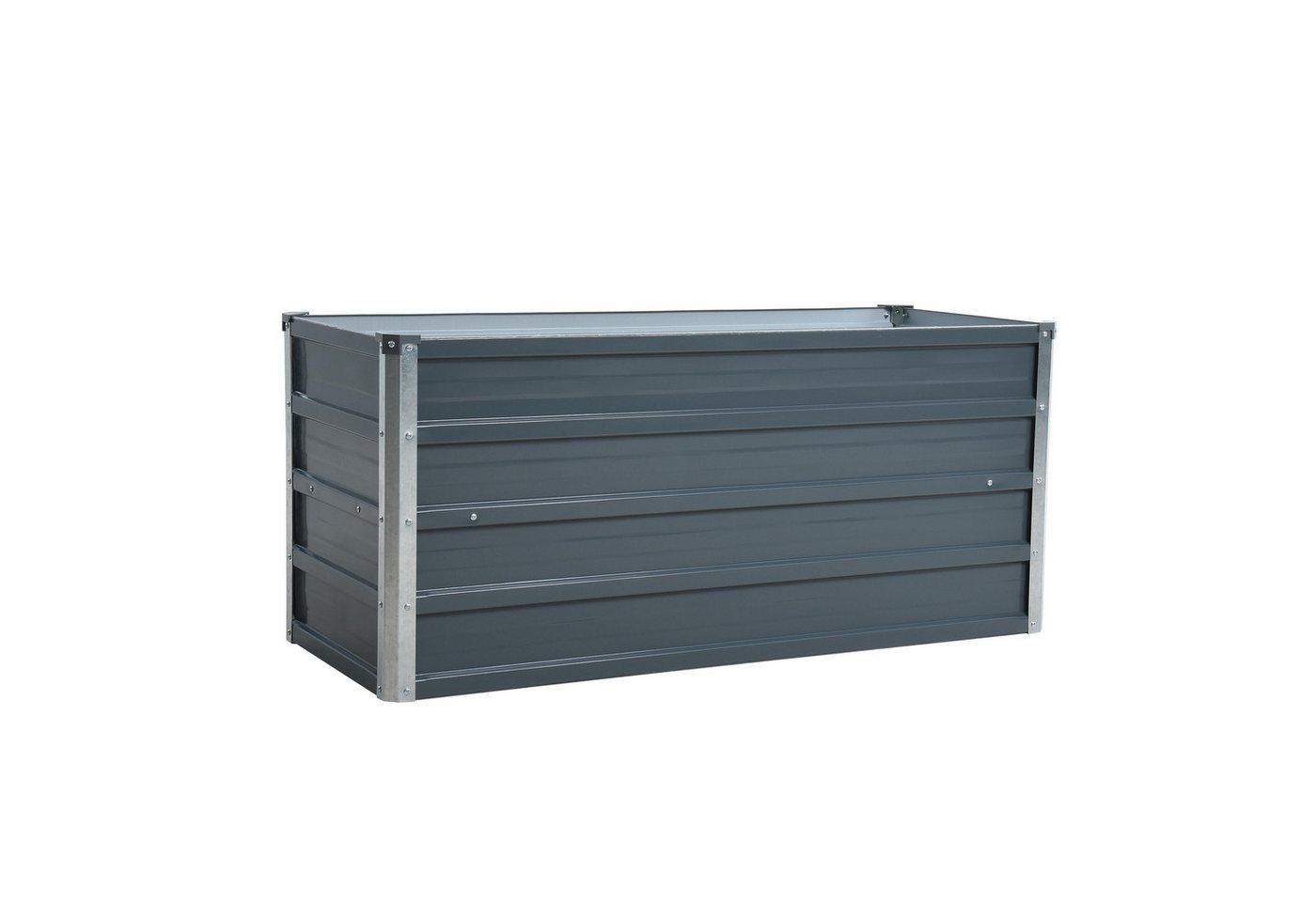 ESTEXO Hochbeet Metall Blumenbeet 100x40x45 cm Grau Pflanzbeet Gemüsebeet Pflanzkast