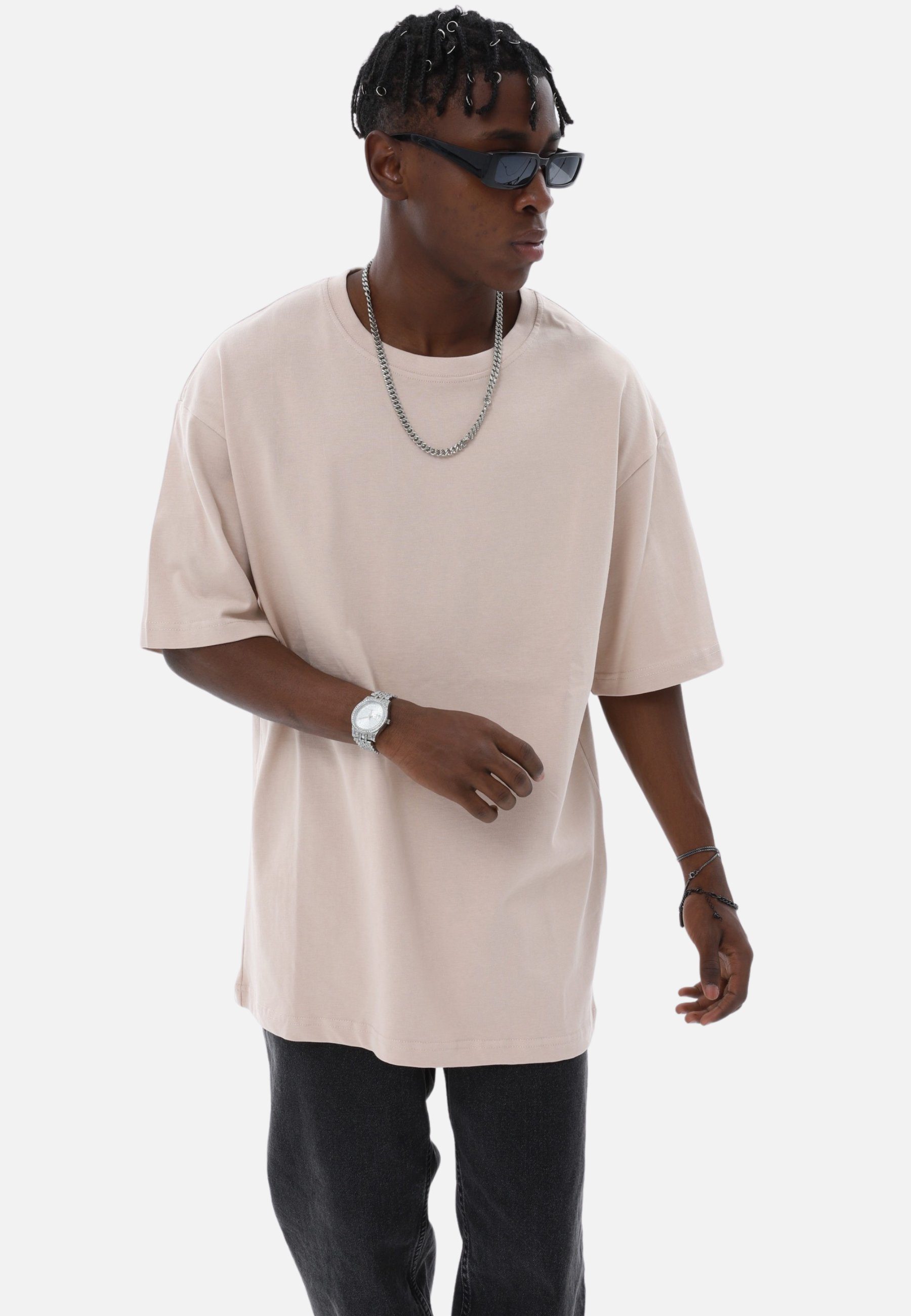 COFI Casuals T-Shirt - Oversize T-Shirt - Heavy Weight Basic Shirt (1-tlg) günstig online kaufen