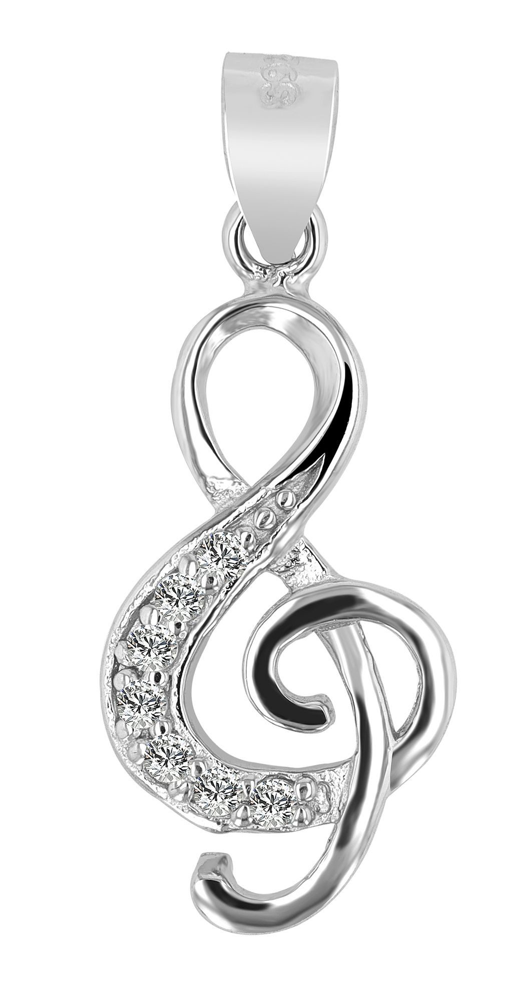 Kettenanhänger Anhänger aus 925 Silber mit Zirkonia
