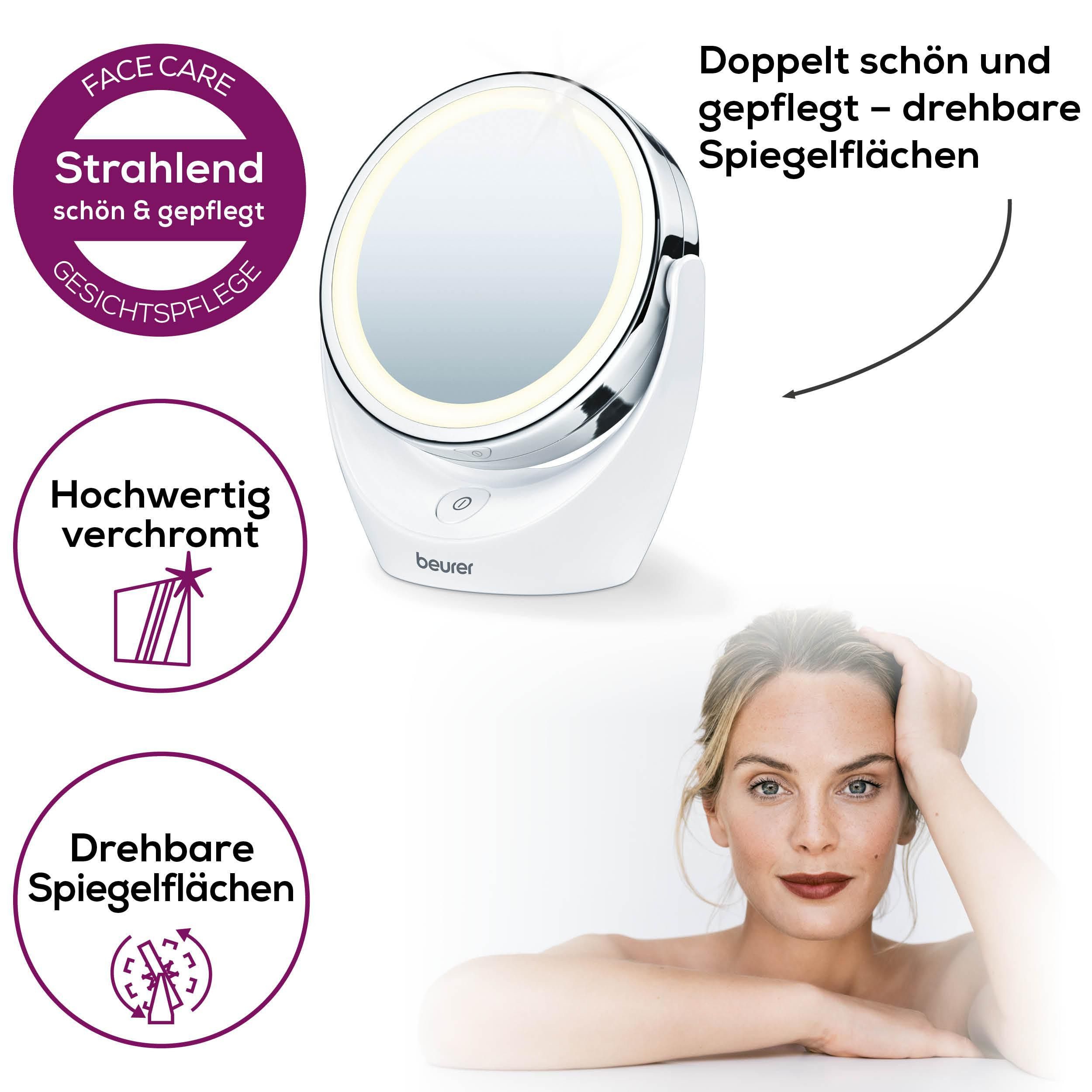 BEURER Kosmetikspiegel BS 49 beleuchteter Kosmetikspiegel günstig online kaufen