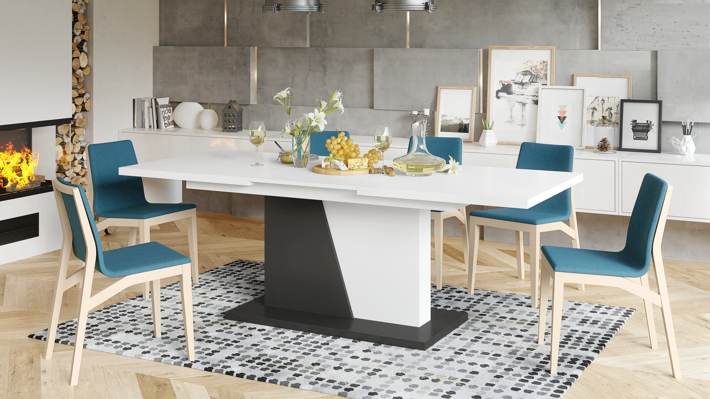 Mazzoni Esstisch Design Noble Noir Tisch günstig online kaufen