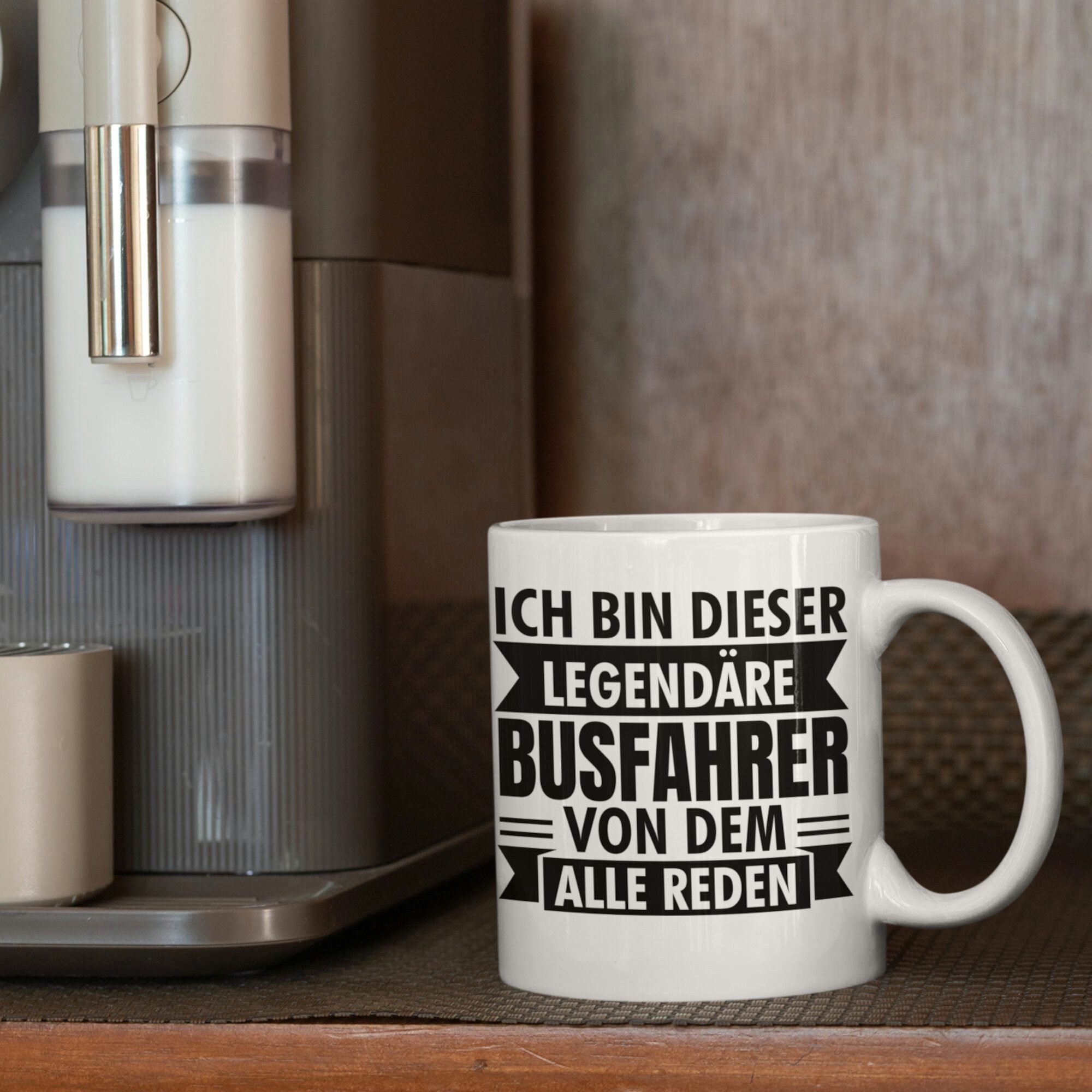 Printmacher Tasse Legendäre Busfahrer Tasse Kaffeebecher Keramik Becher - 330 ml, Keramik