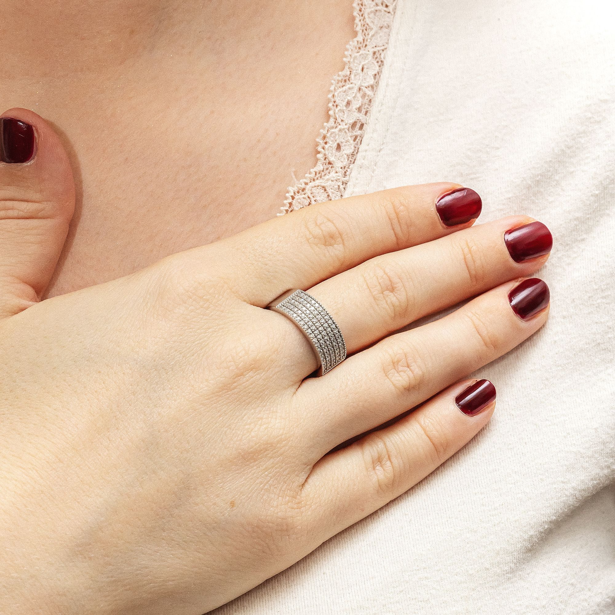 Diamonds by Ellen K. Fingerring 585 Gold mit 85x Diamant zus. 0,25ct. günstig online kaufen