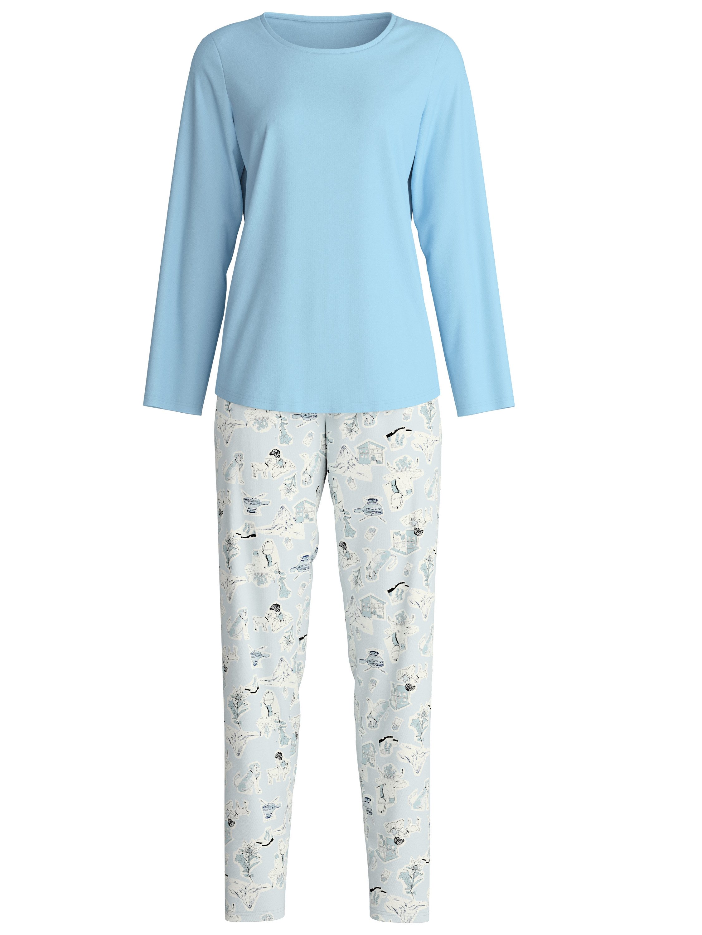 CALIDA Pyjama Grounded Nights Damen (2 günstig online kaufen