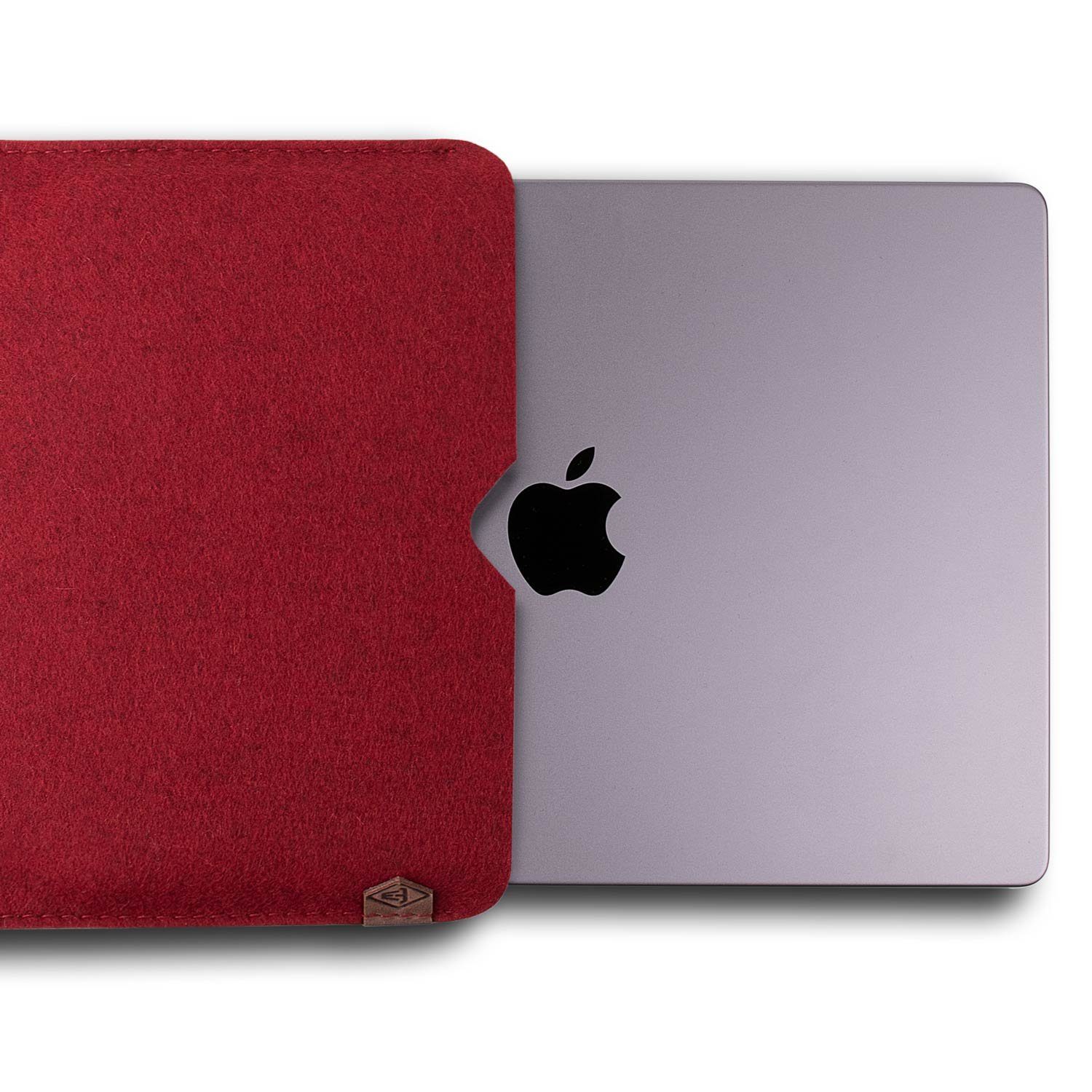 werktat Laptoptasche Hülle für Apple MacBook Pro 16" (M1/M2) Handmade Filz  Tasche Case, 100% Schurwolle, Made in Germany