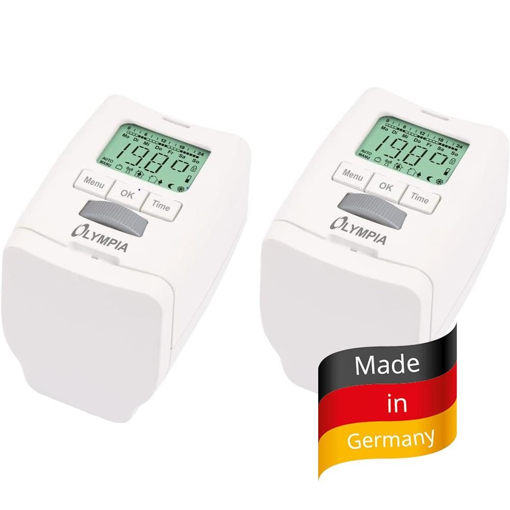 OLYMPIA OFFICE Heizkörperthermostat HT 430-22 2er Set Elektronisch Heizungs günstig online kaufen