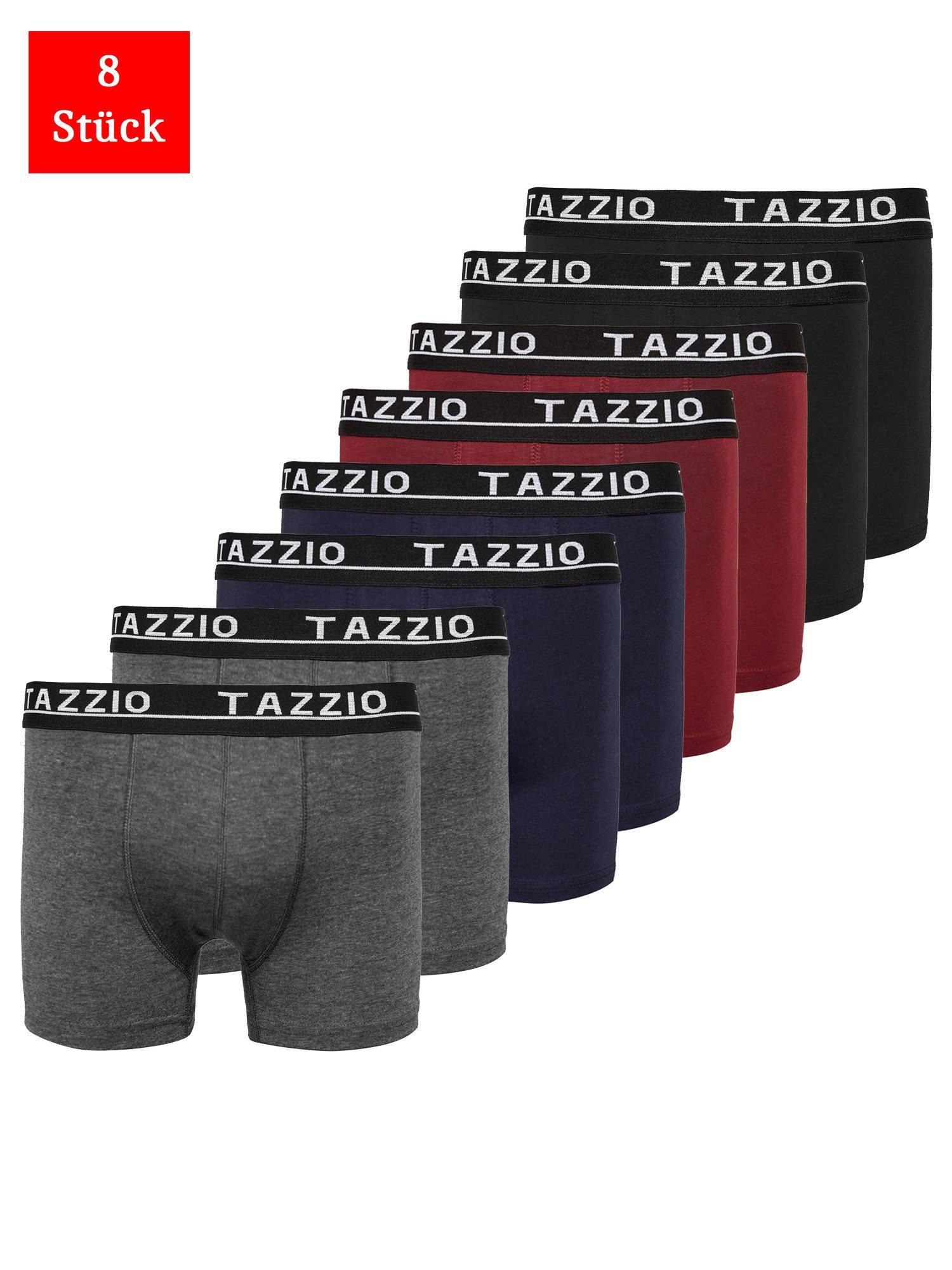 Tazzio Boxershorts 8er SET (Packung, 8-St., 8er-Pack) Unterwäsche Unterhosen Männer Retroshorts