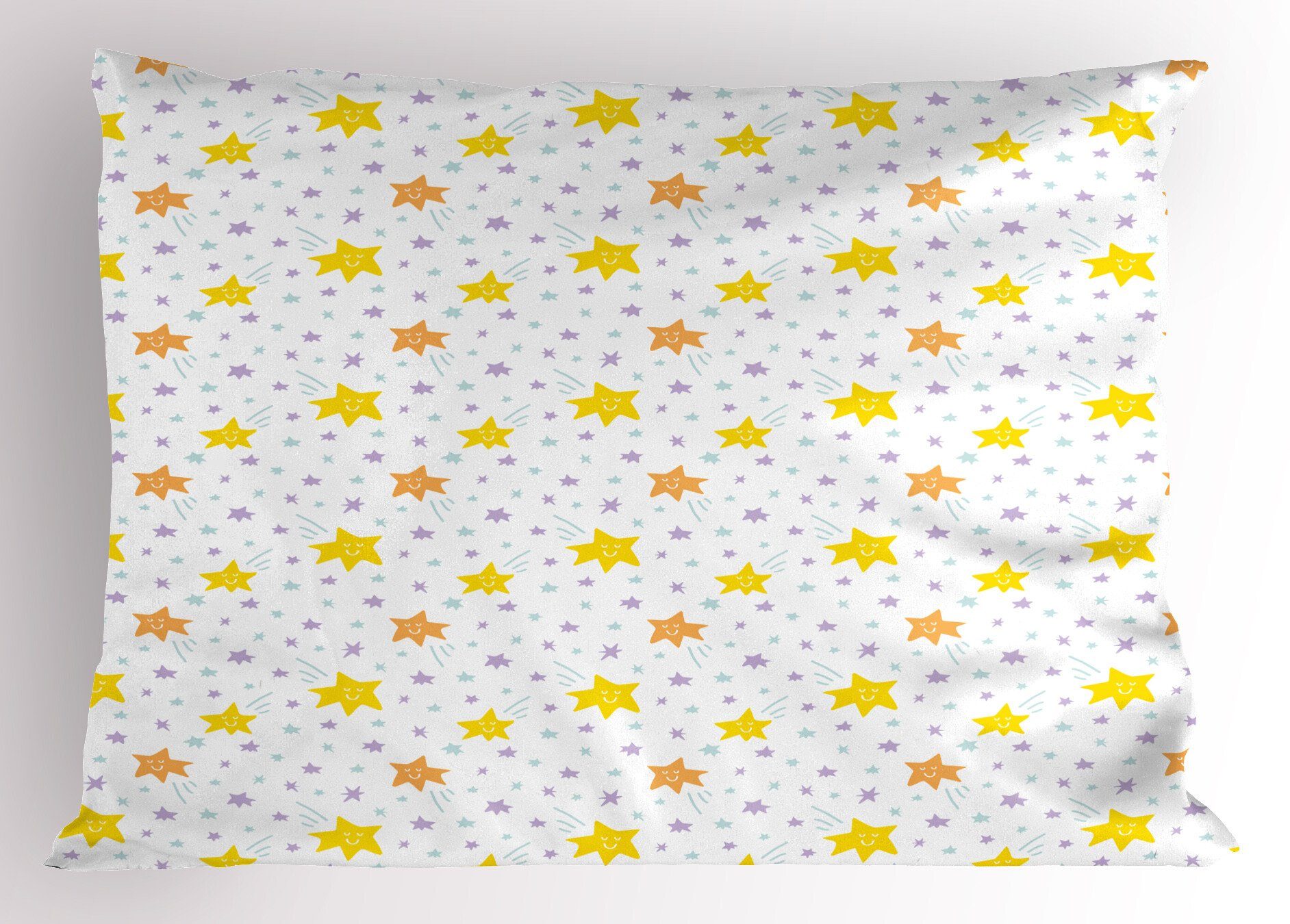 Glückliche Sterne Abakuhaus (1 Stück), Kissenbezug, King Pastell Kissenbezüge Size Gedruckter Dekorativer Standard Kindergarten