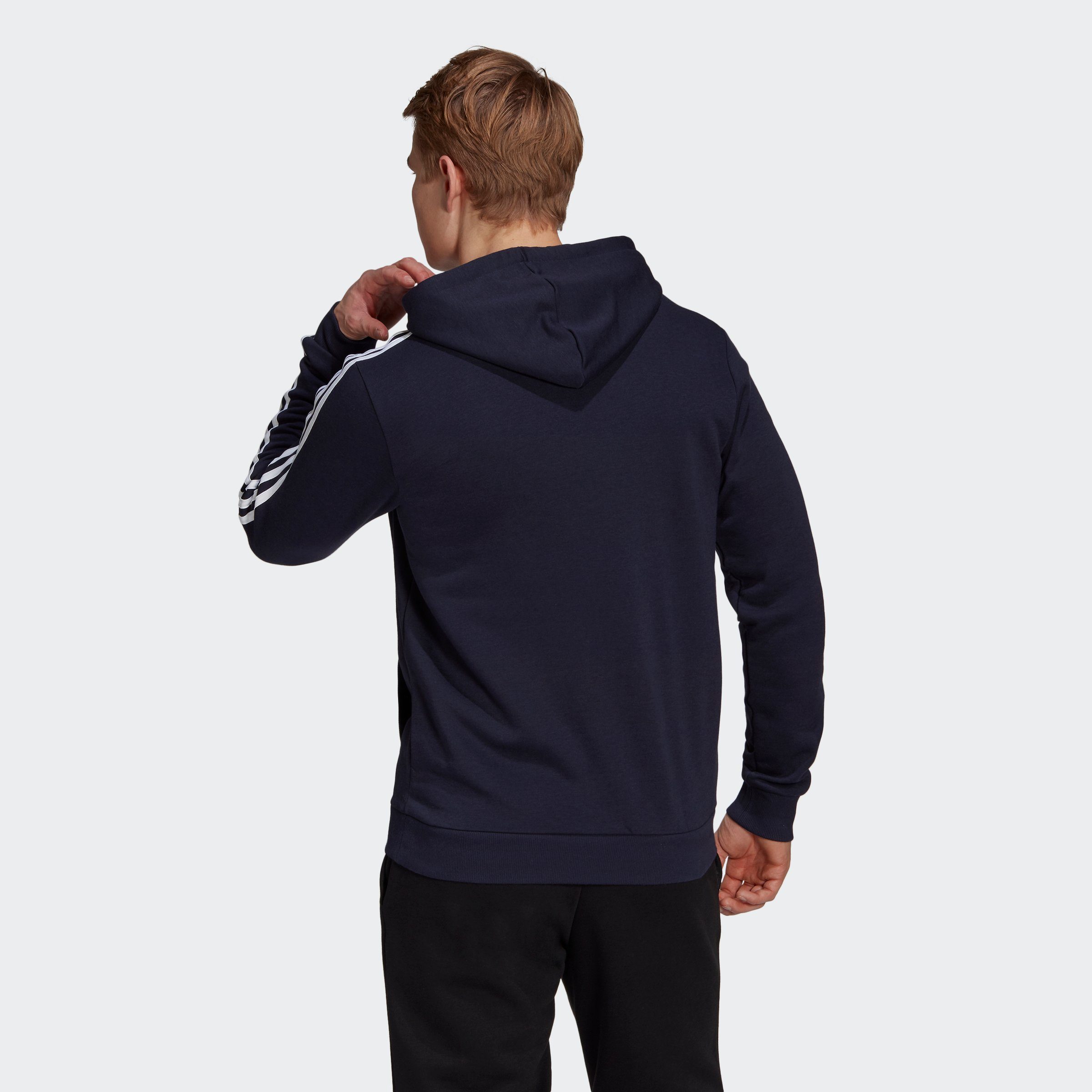 FLEECE Legend ESSENTIALS White Sportswear 3STREIFEN / adidas Ink Sweatshirt HOODIE