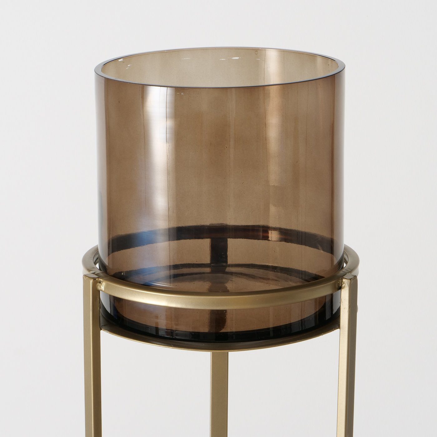 BOLTZE GRUPPE GmbH Standkerzenhalter Boltze Windlicht Xantos, Gold, Höhe 145cm, 2084596