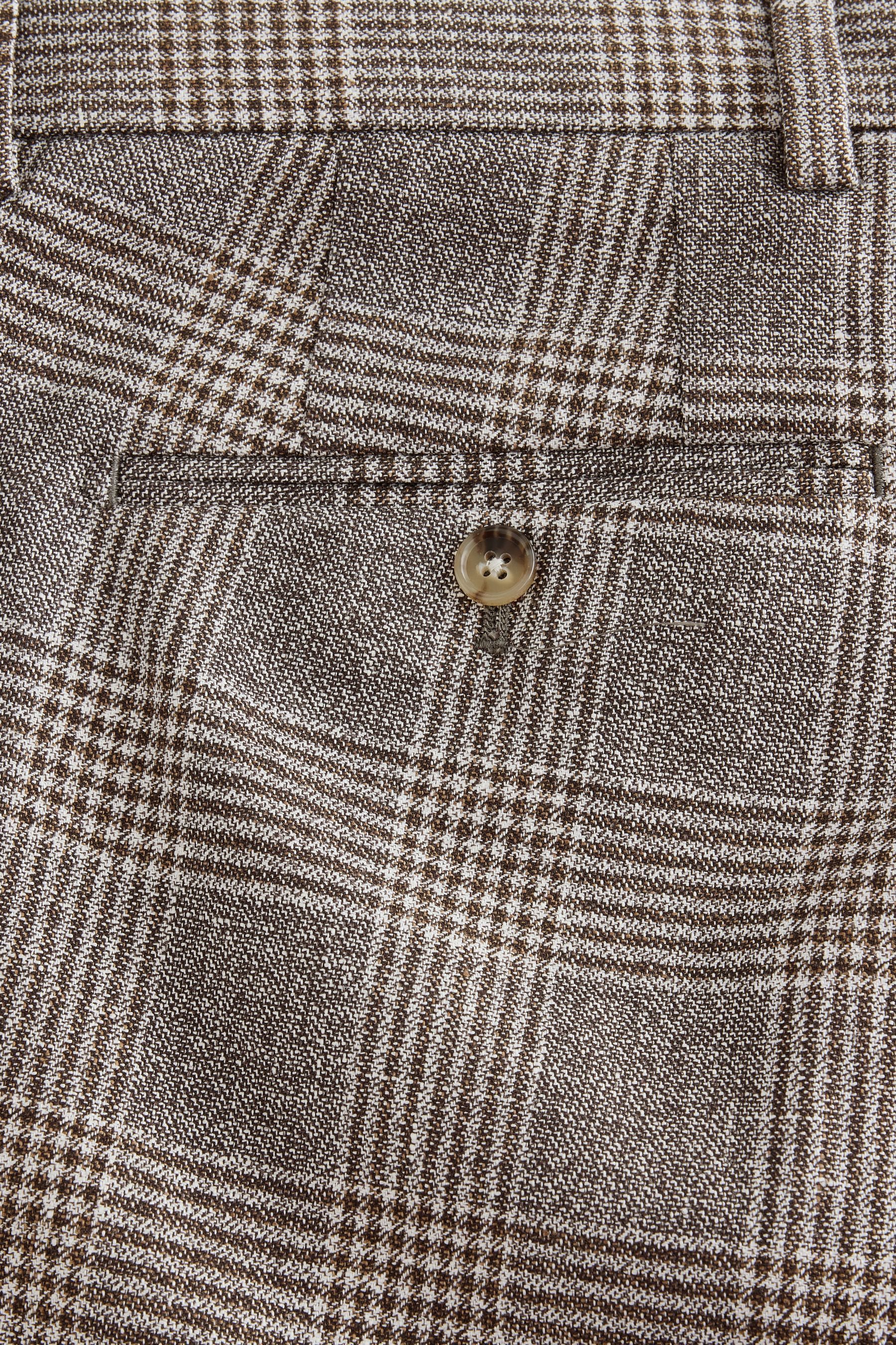 Next Anzughose Tailored Fit Anzughose mit Karomuster (1-tlg)