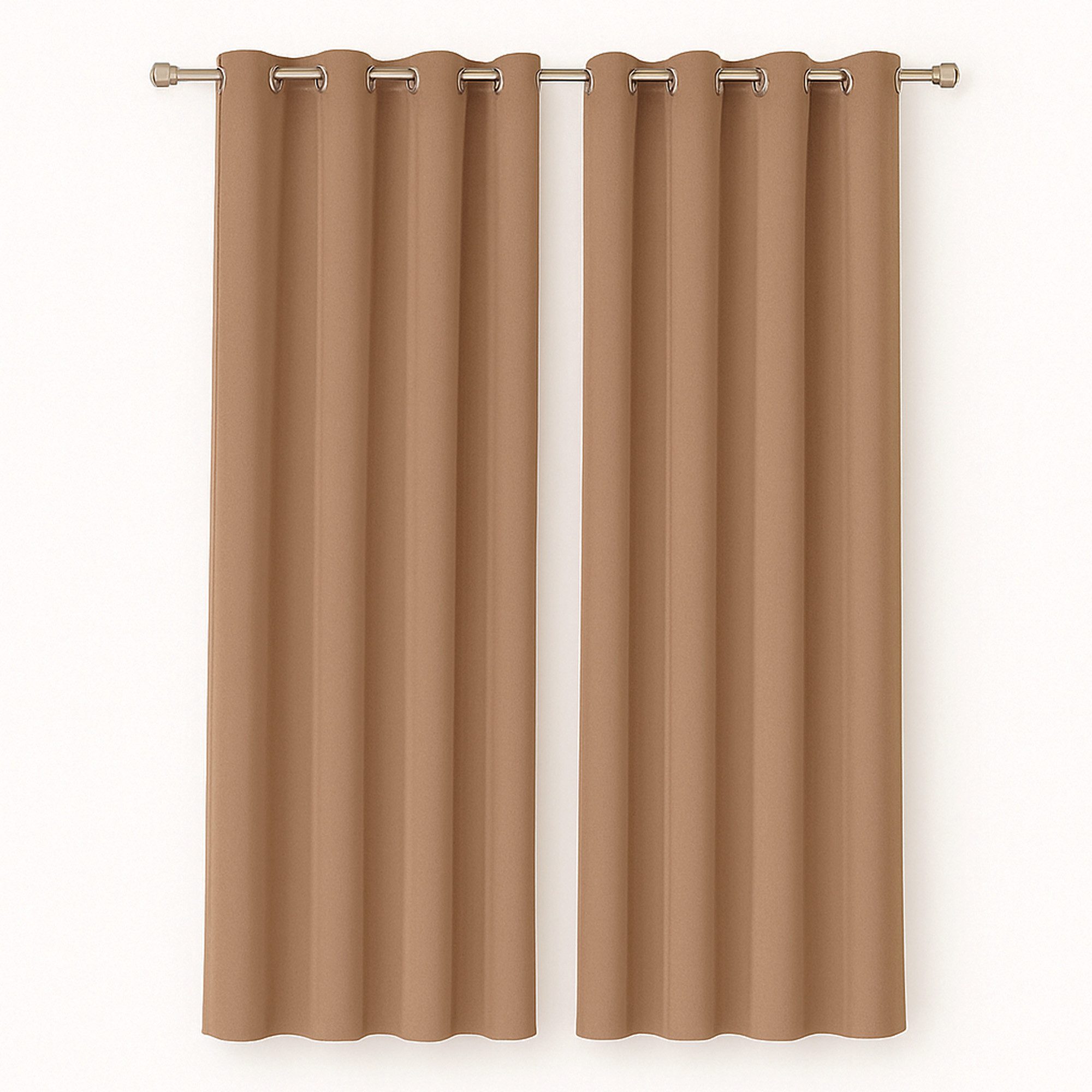 Bestlivings Gardine "Ellen" mit Ösen (2 St), Ösen, blickdicht, Polyester, matter Stoff, einfarbig, waschbar bei 30°C, bügelleicht, formstabil