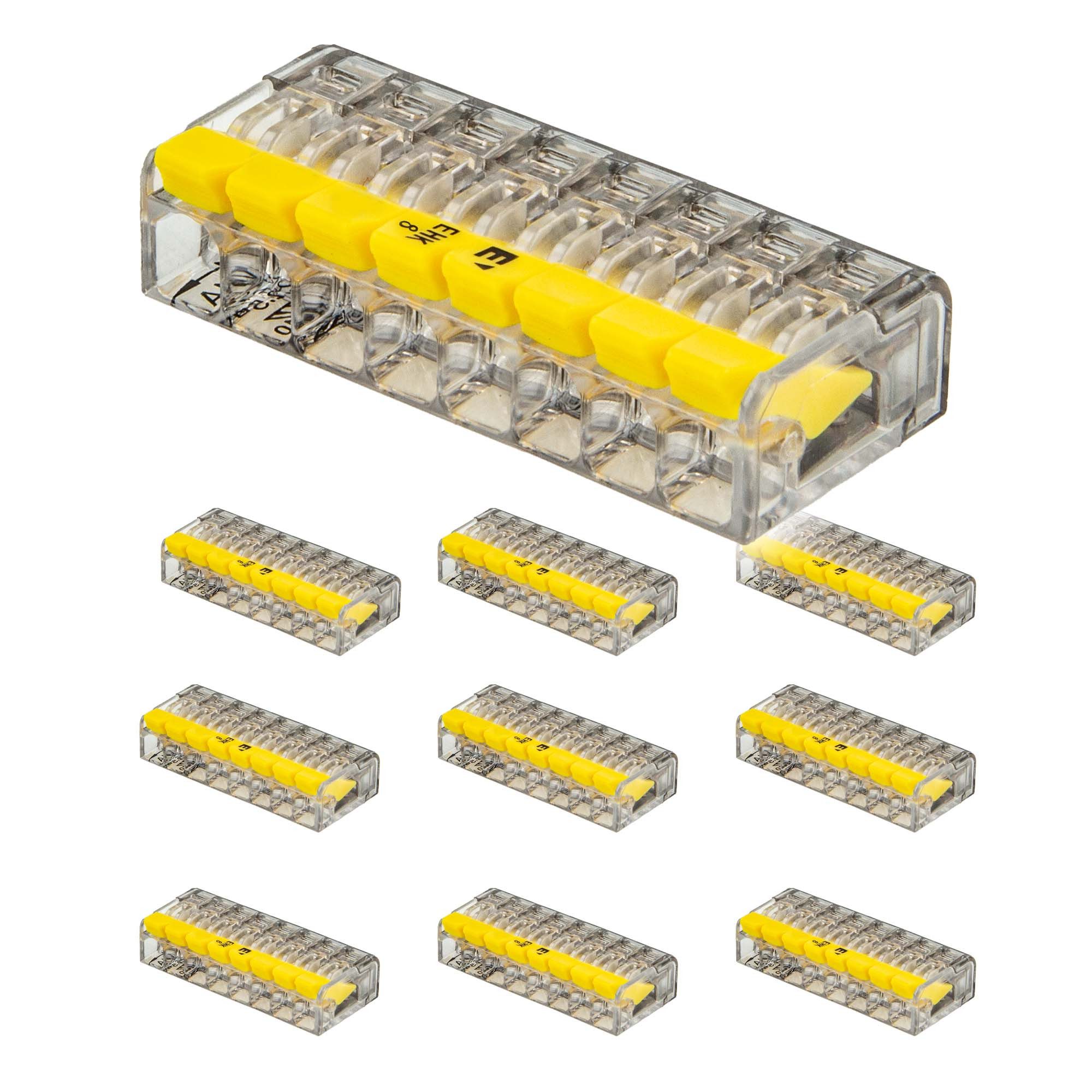 ELTROPA Зажимы Steckklemme (10 Stück)- für 8 flexible & Massivleiter 0,2 bis 2,5 mm²