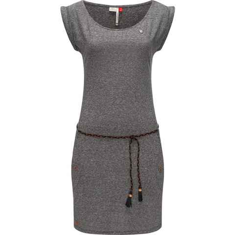 Ragwear Shirtkleid Tag leichtes Jersey-Kleid in melierter Optik