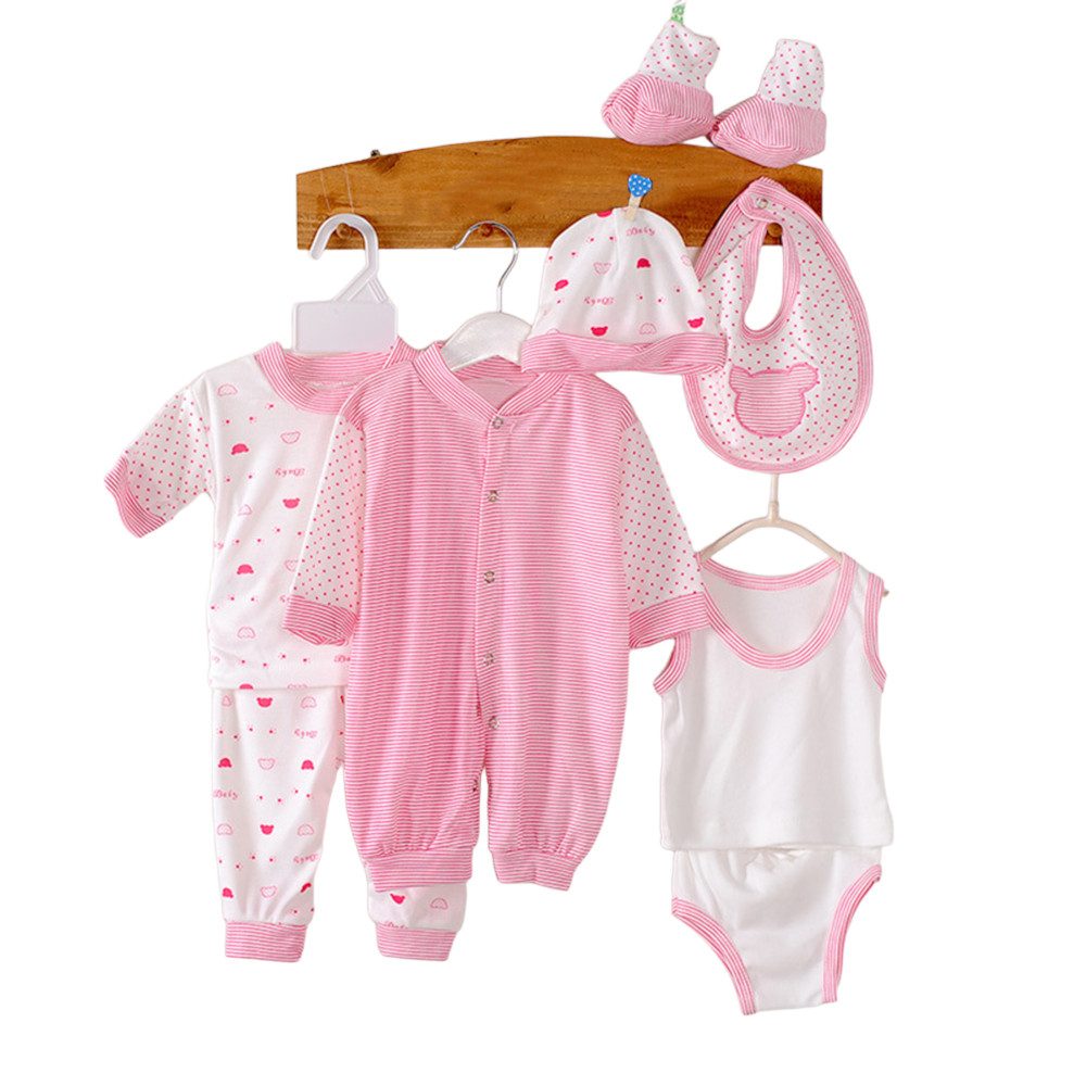 Neugeborenen-Geschenkset Unisex Baby täglich Casual Outfits Babykleidung Frühling & Herbst Sets