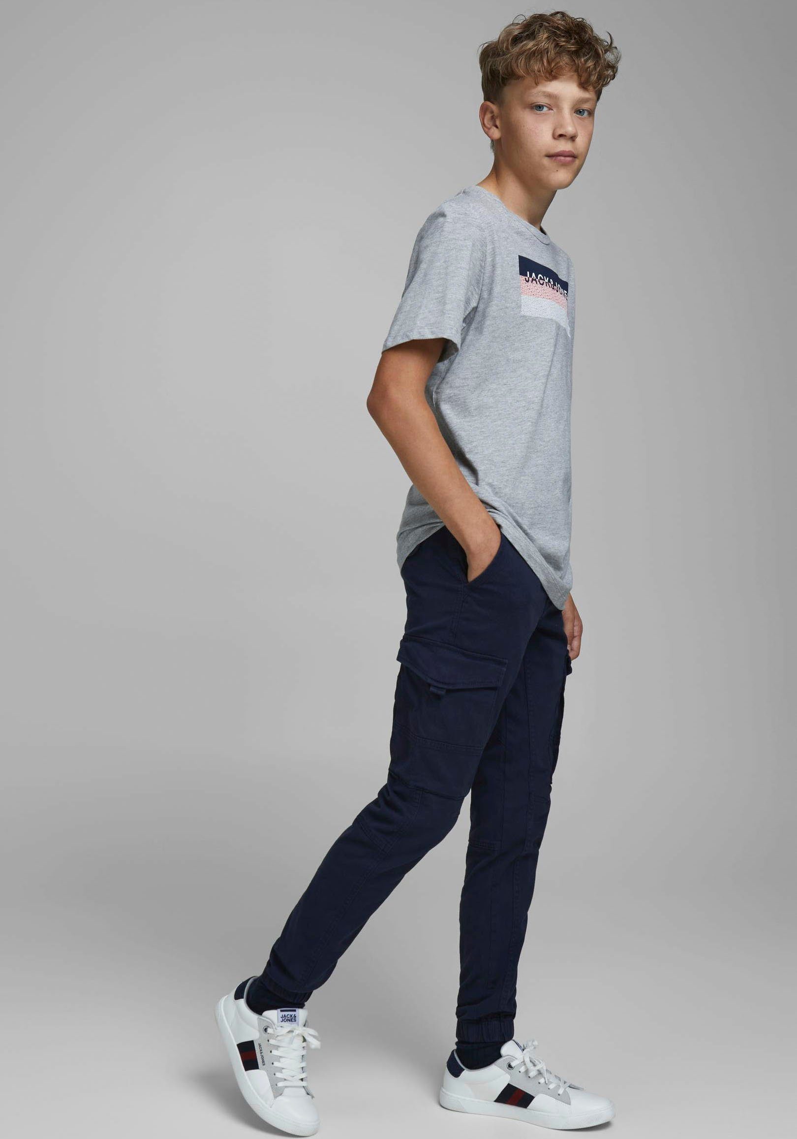 Jack & Jones Junior Cargohose JPSTPAUL JJFLAKE AKM 542 NAVY NOOS JNR