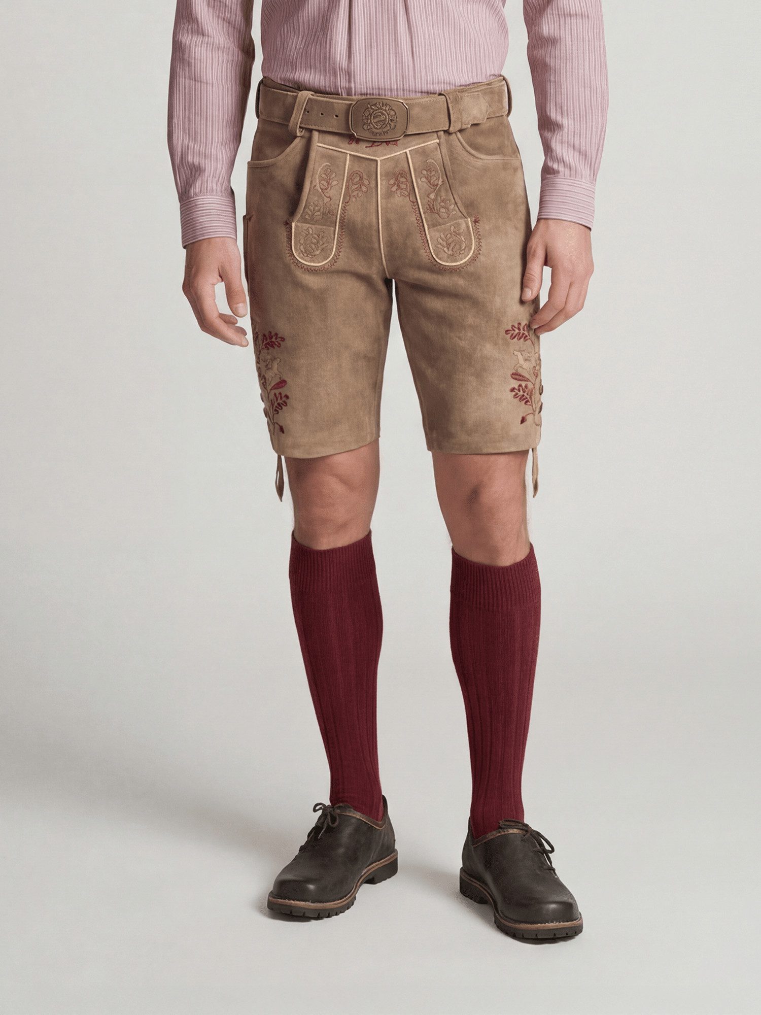 Lederhose FC Bayern München, Lederhose, Herren, Braun