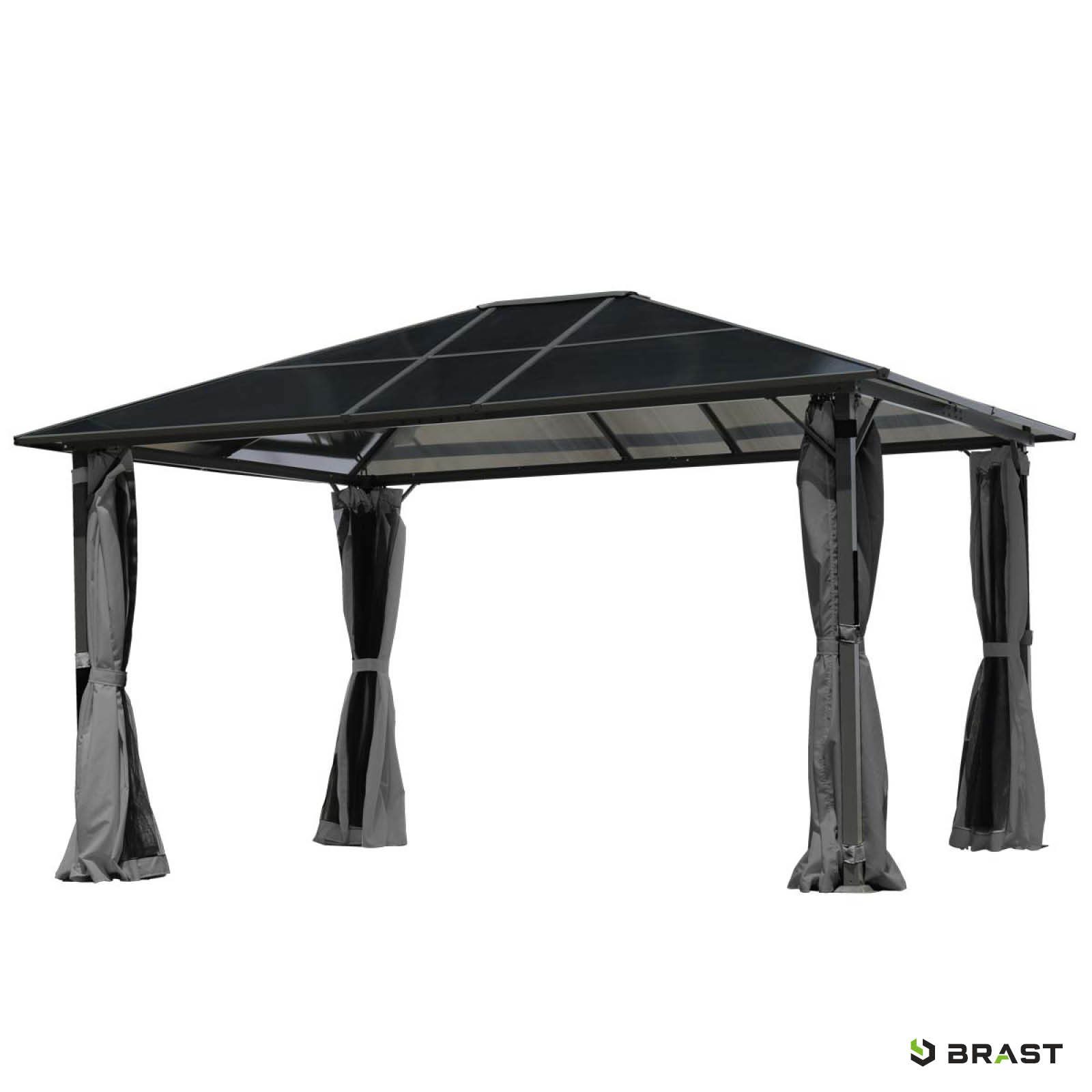 BRAST Pavillon Premium Aluminium Größen 3x4m 3,6x4,8m Moskitonetz, mit 4 Se günstig online kaufen