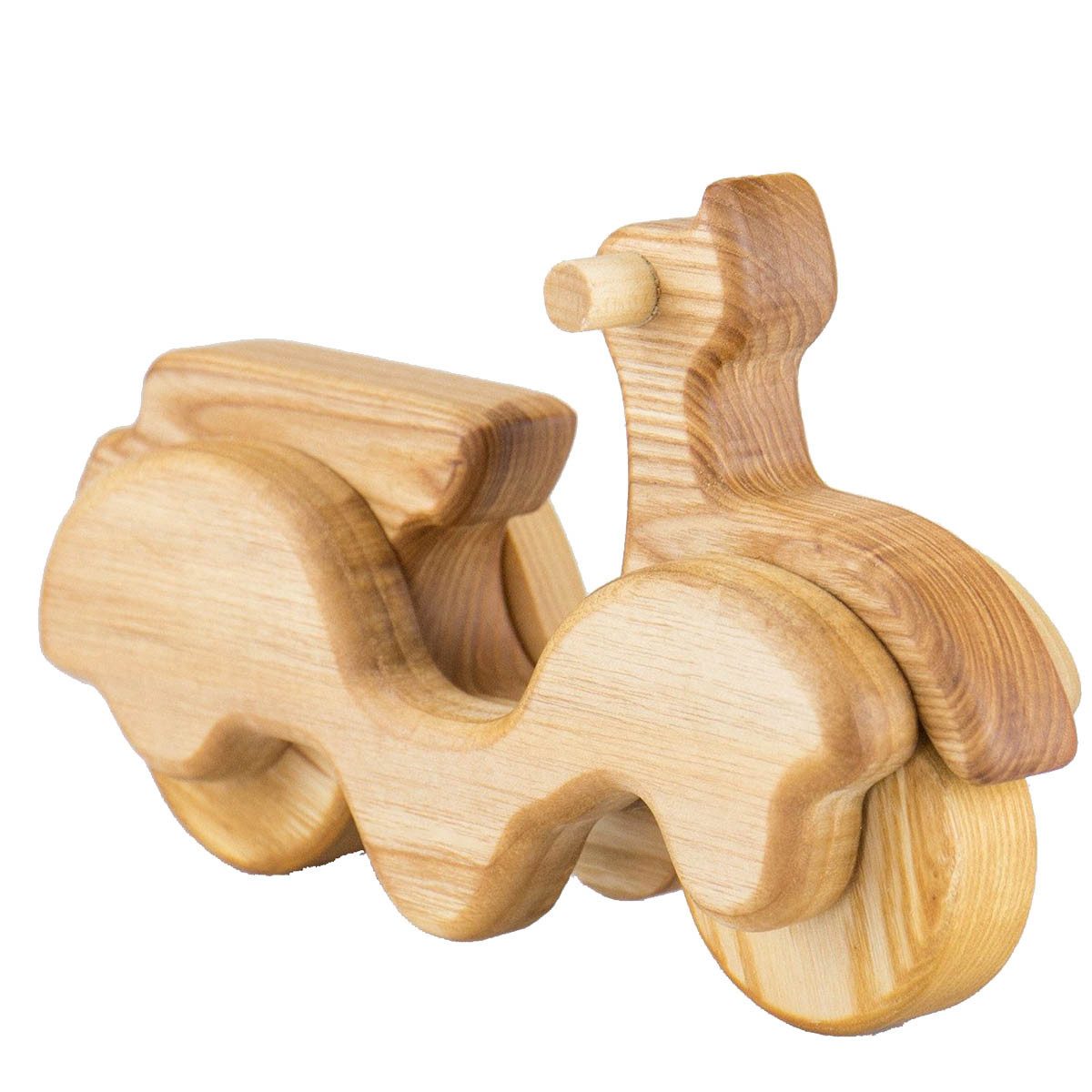Lotes Toys Игрушки-Motorrad Holz Motorrad Roller, (spar set, 1-tlg., packung), Gefertigt aus robustem Eschenholz