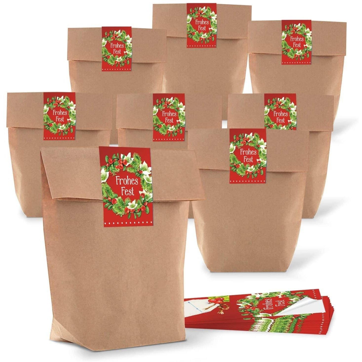 Logbuch-Verlag Dekofigur Geschenktüte Weihnachten braun 16,5 x 26 x 6,5 cm günstig online kaufen